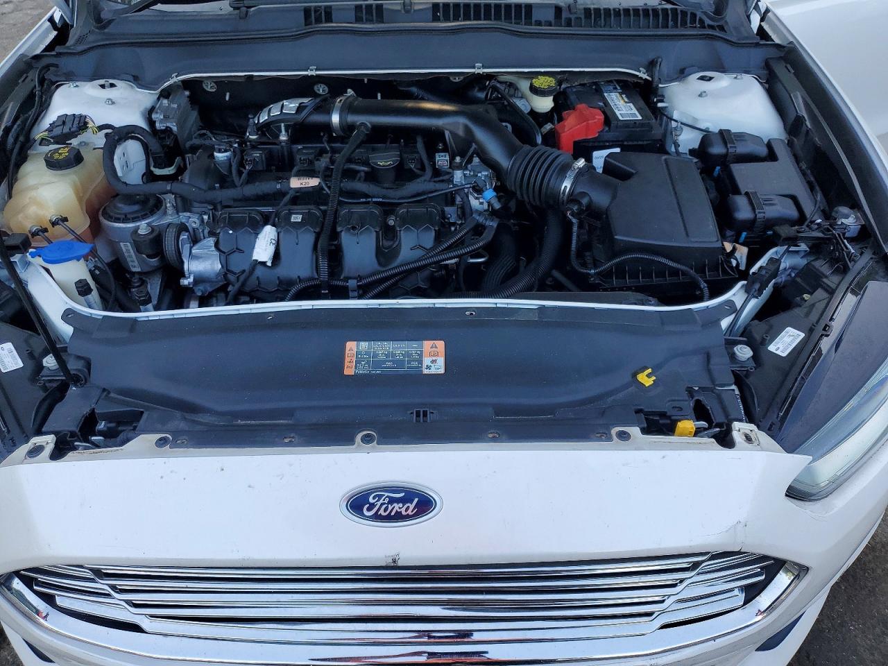 2015 Ford Fusion Se White vin: 3FA6P0H95FR288041