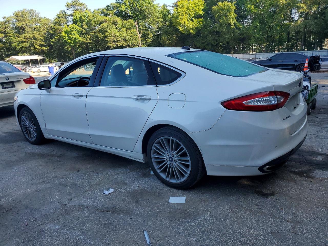 2015 Ford Fusion Se White vin: 3FA6P0H95FR288041
