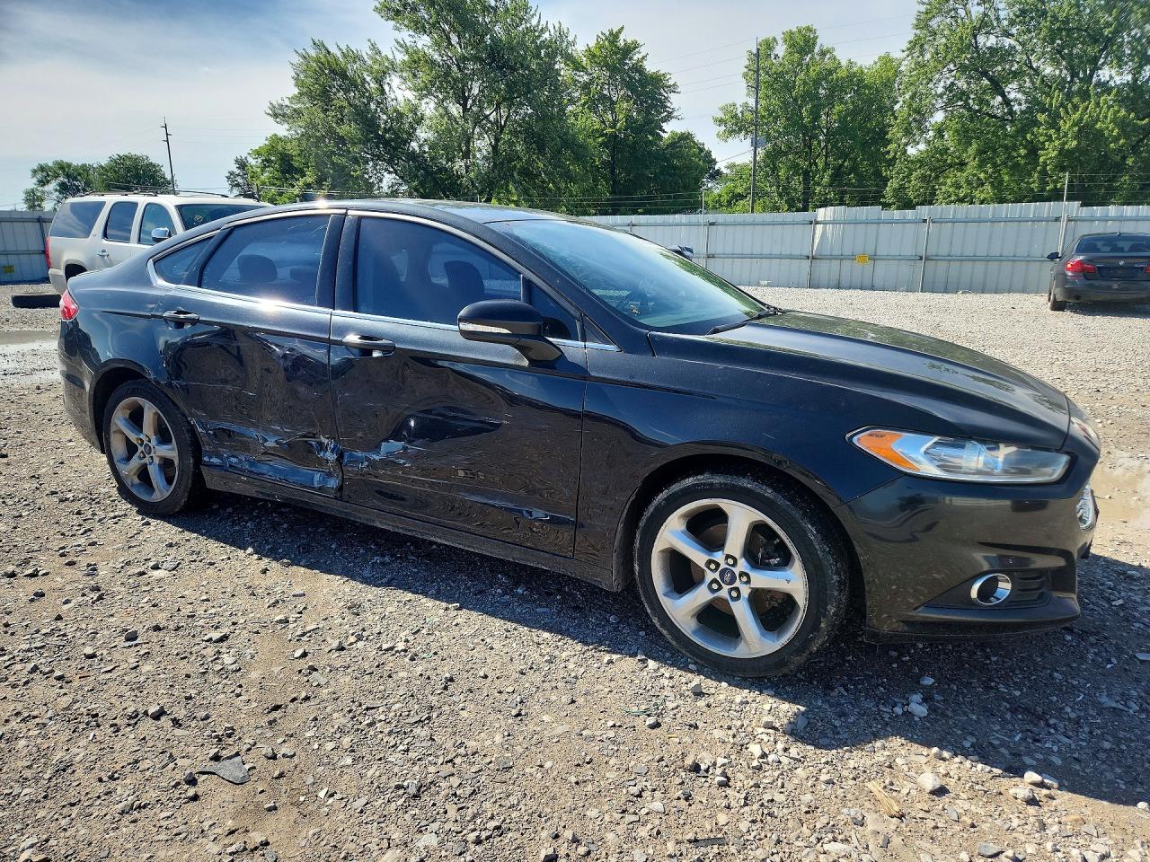 2015 Ford Fusion Se Black vin: 3FA6P0H95FR291134