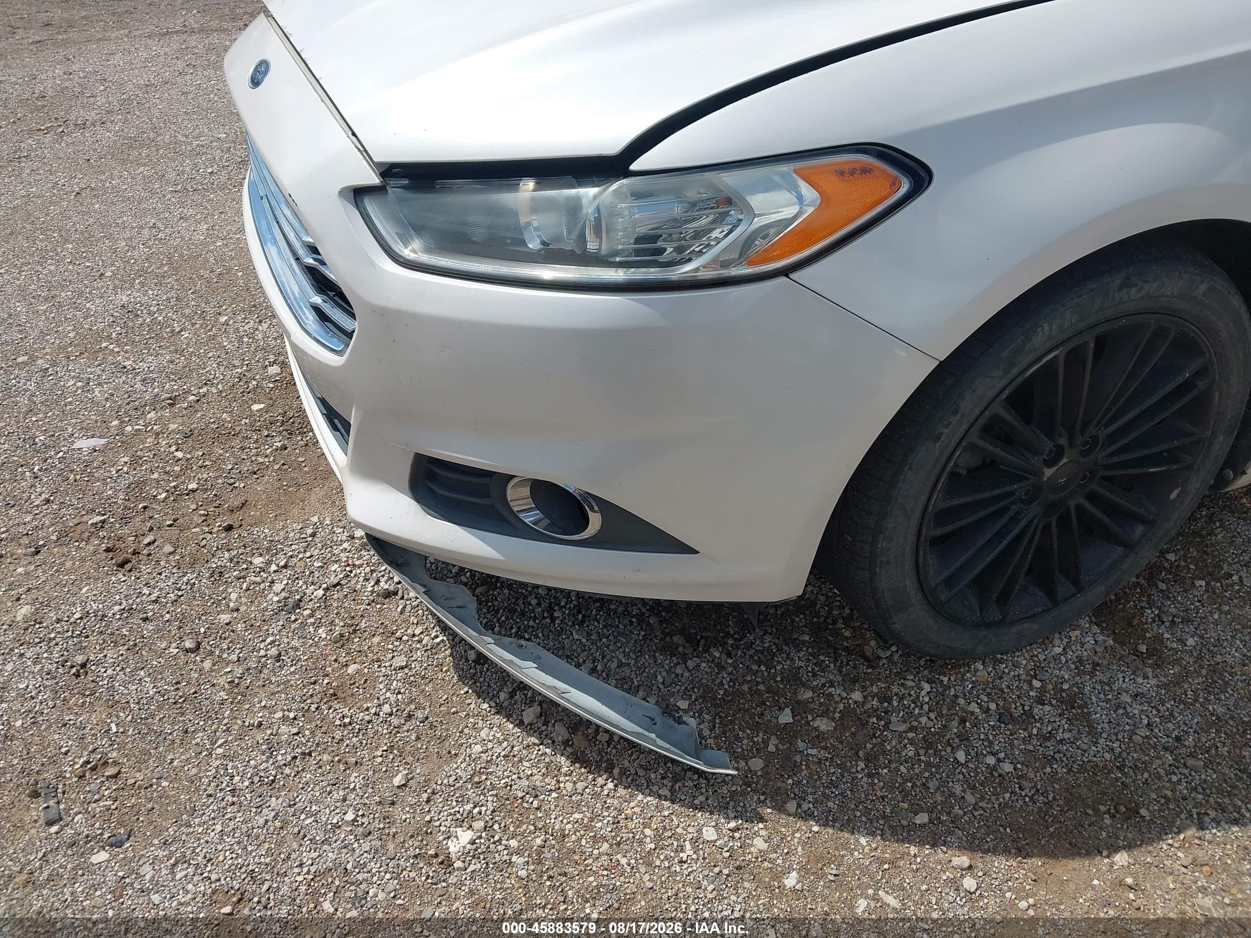 2013 Ford Fusion Se White vin: 3FA6P0H96DR212003