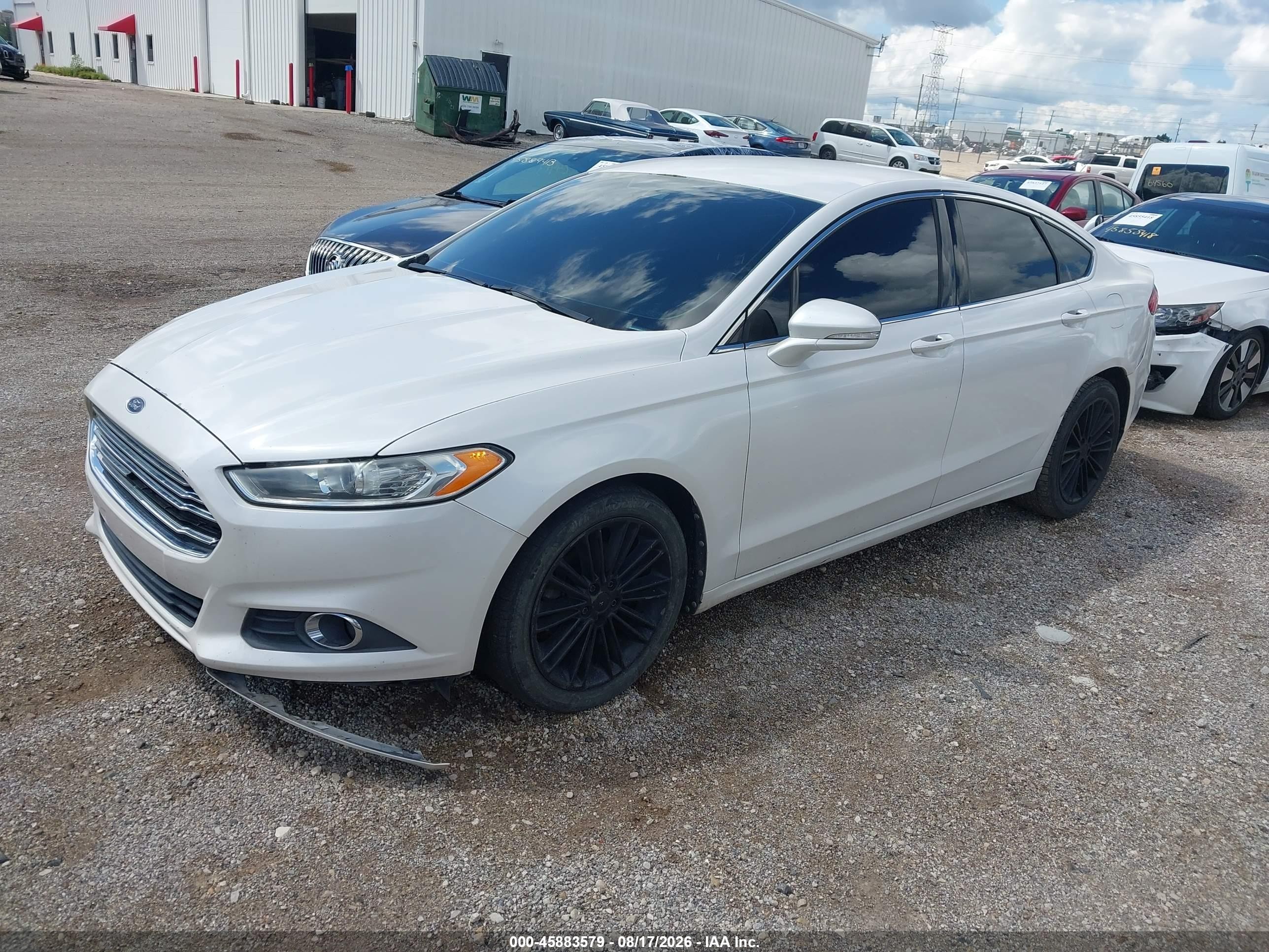 2013 Ford Fusion Se White vin: 3FA6P0H96DR212003