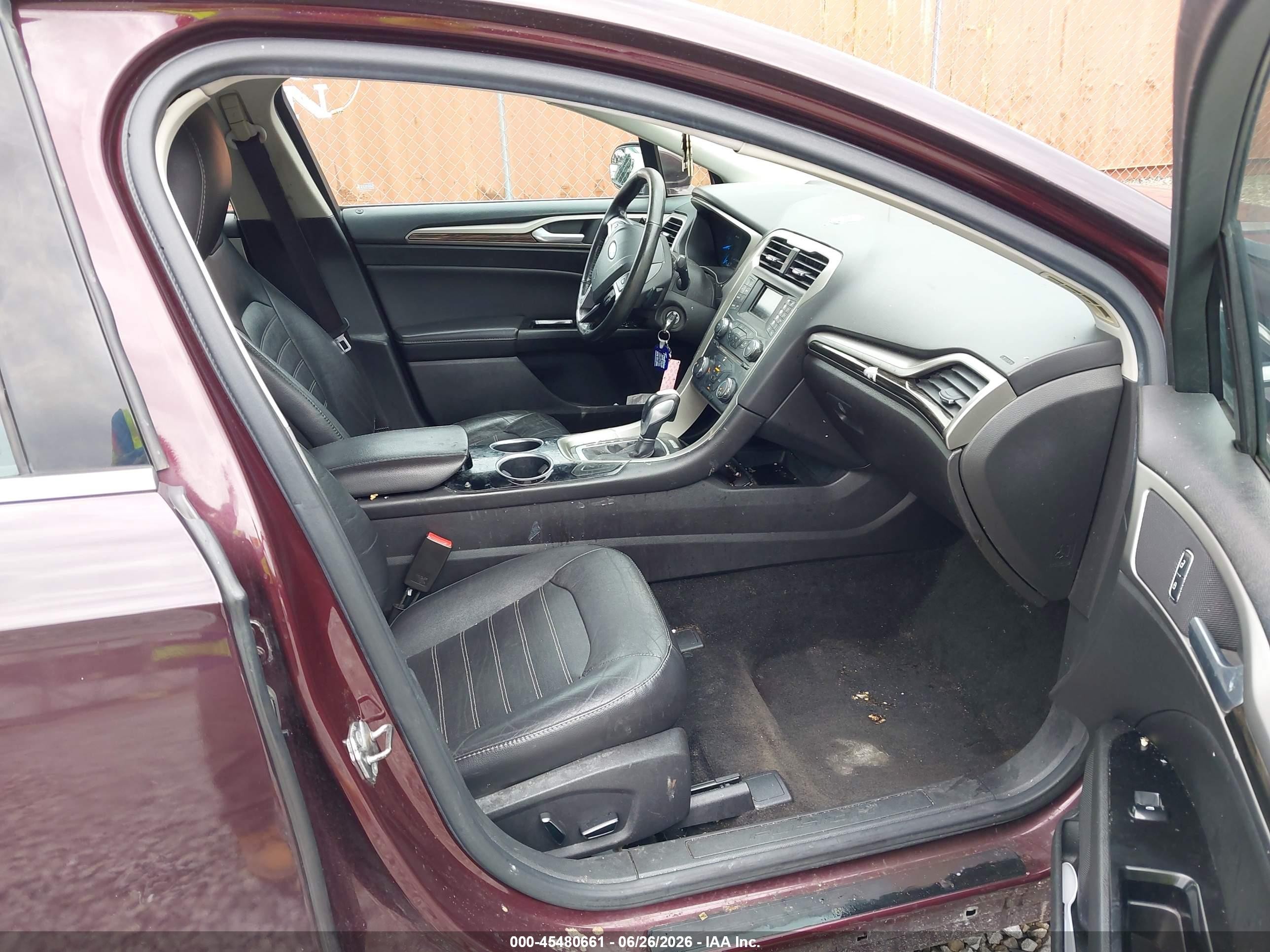 2013 Ford Fusion Se Maroon vin: 3FA6P0H96DR292435