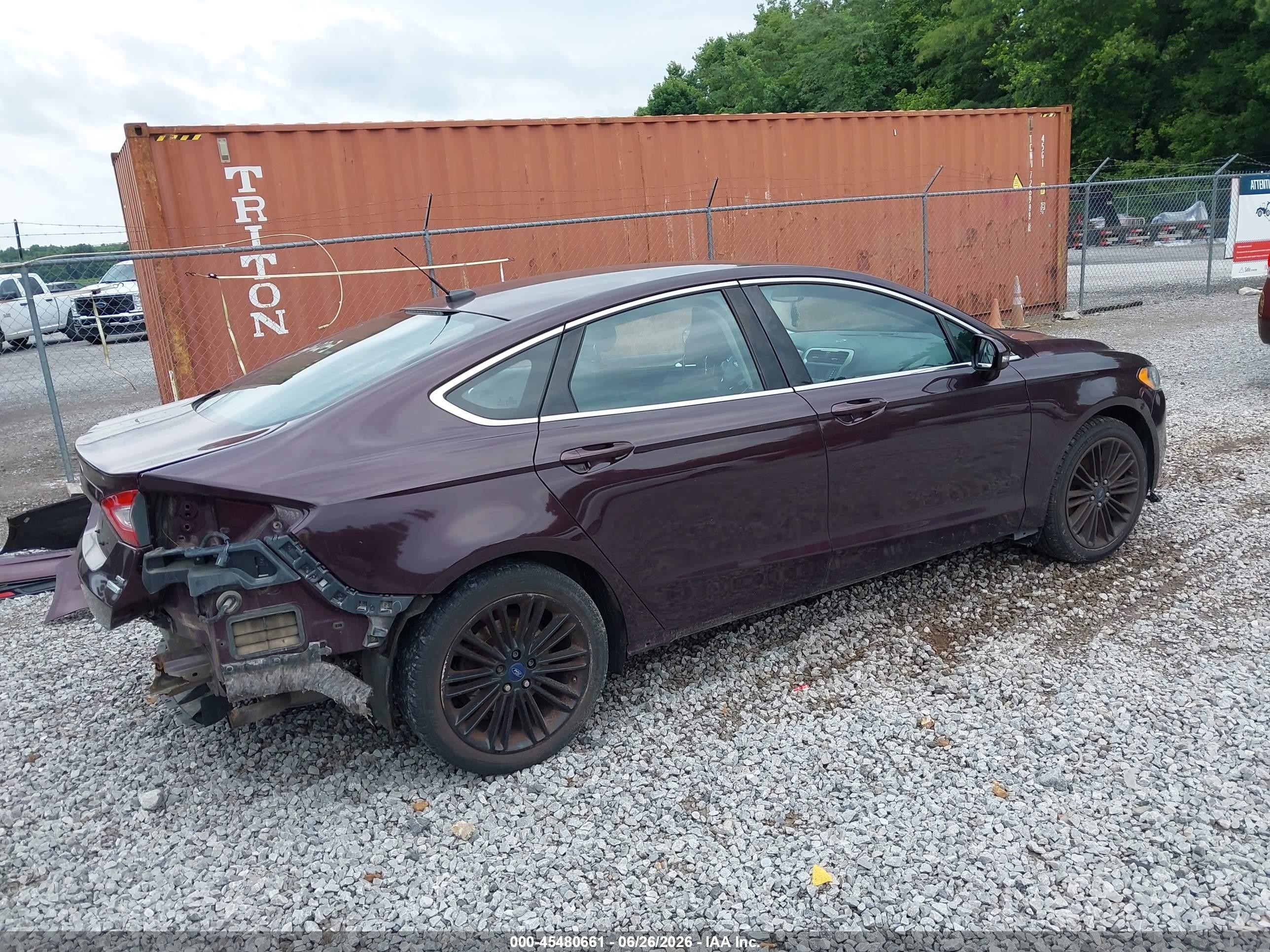 2013 Ford Fusion Se Maroon vin: 3FA6P0H96DR292435