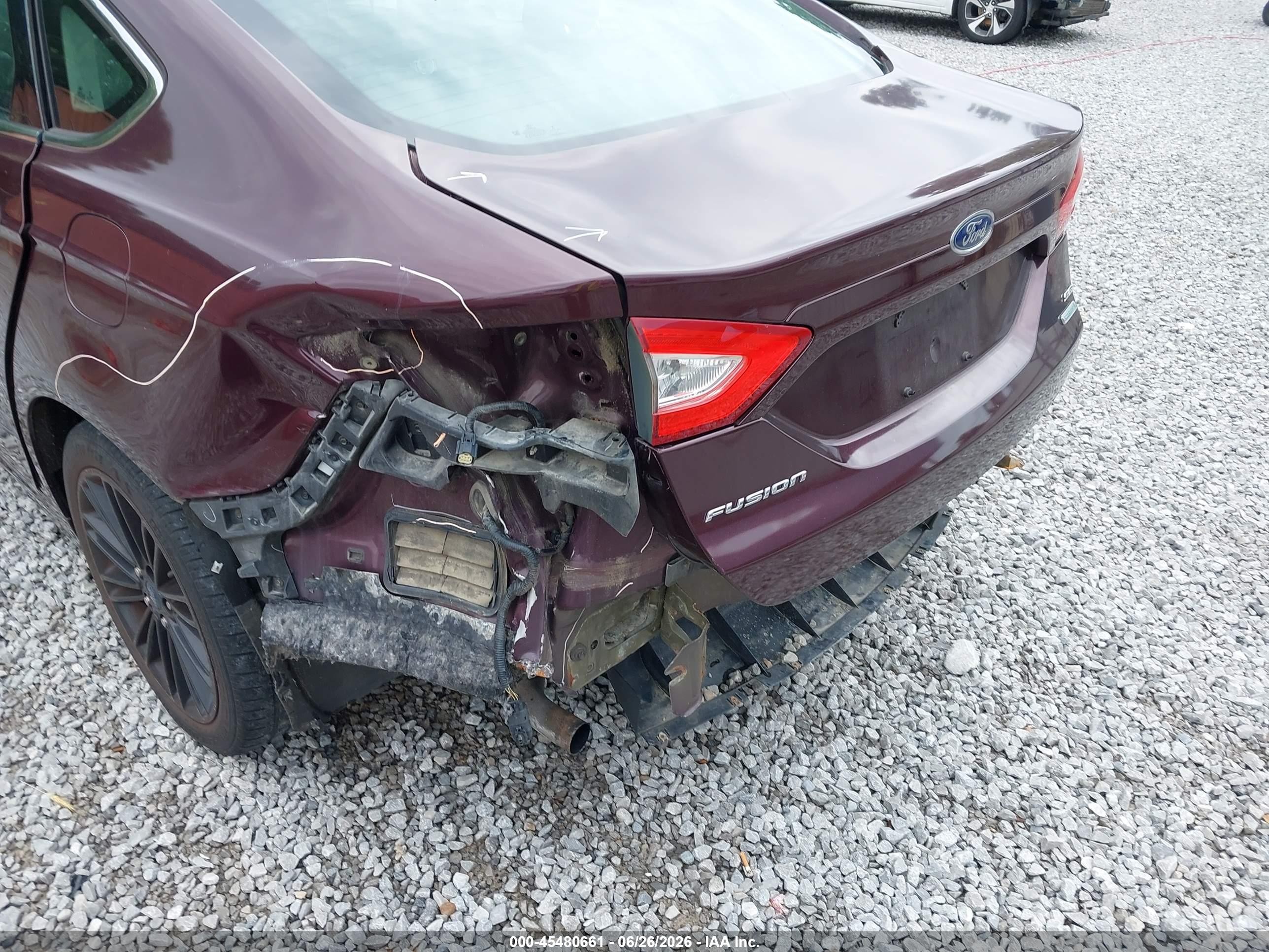2013 Ford Fusion Se Maroon vin: 3FA6P0H96DR292435