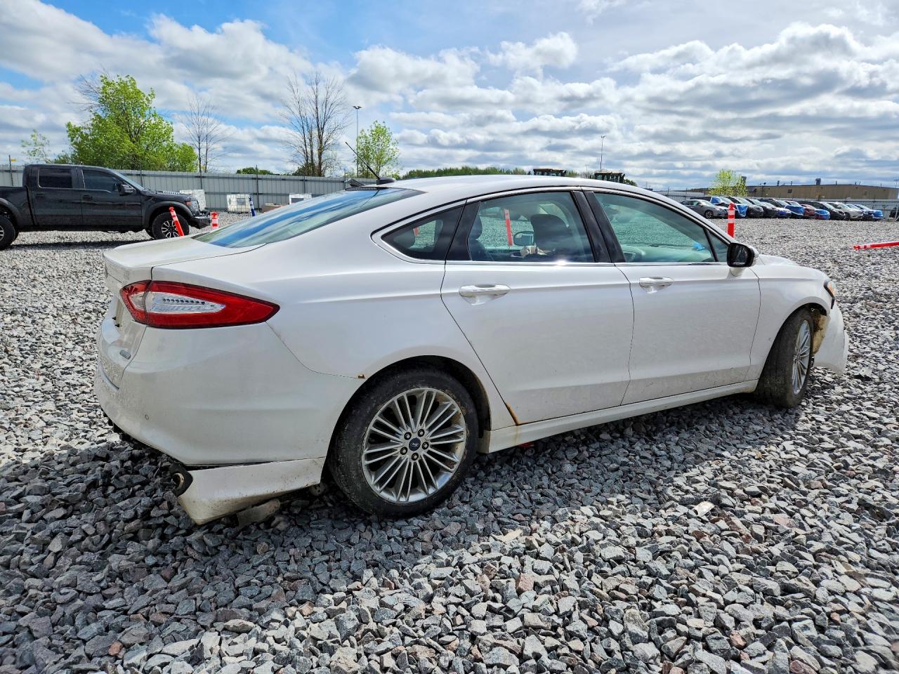 2013 Ford Fusion Se White vin: 3FA6P0H96DR339236