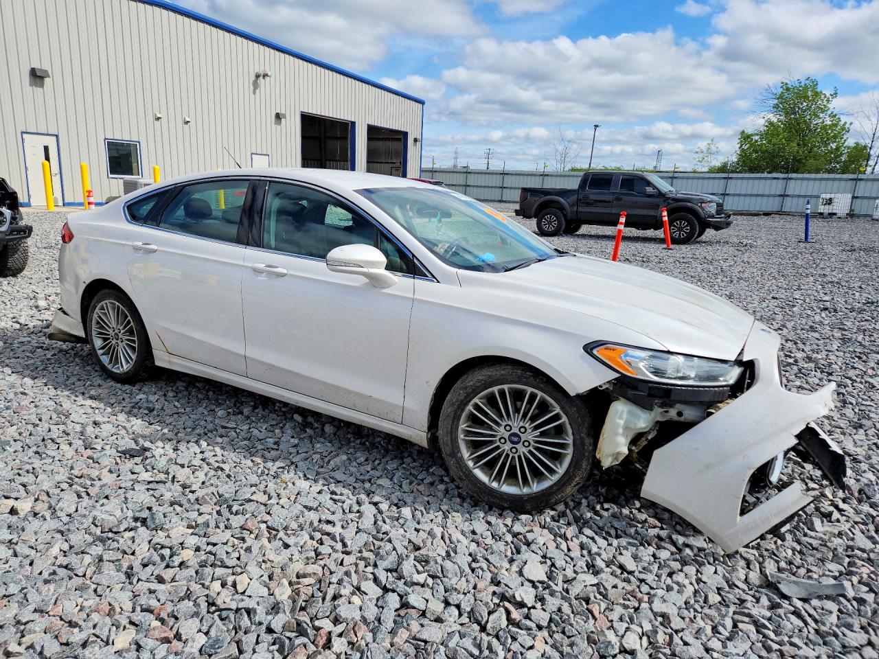 2013 Ford Fusion Se White vin: 3FA6P0H96DR339236