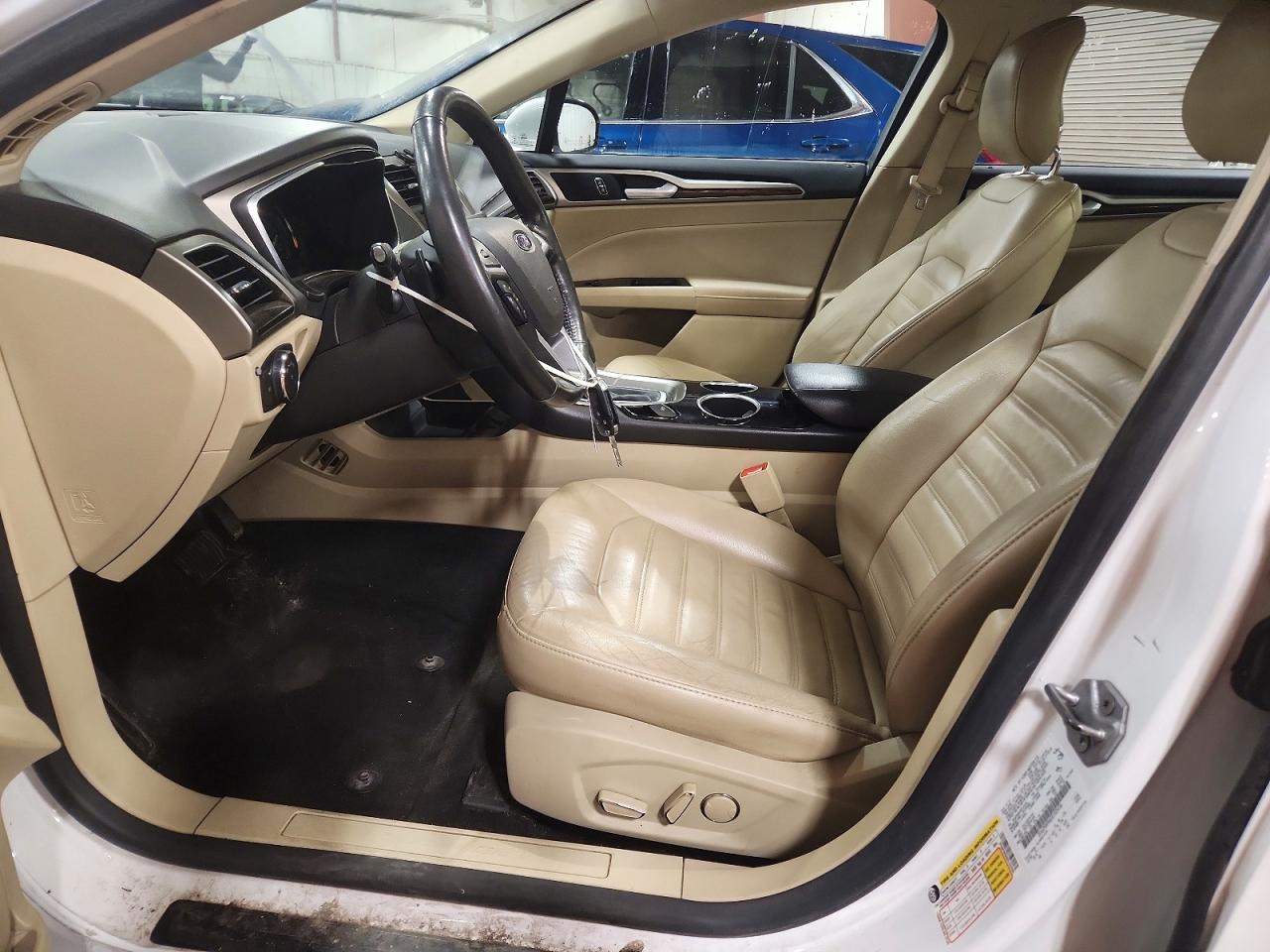 2014 Ford Fusion Se White vin: 3FA6P0H96ER102456