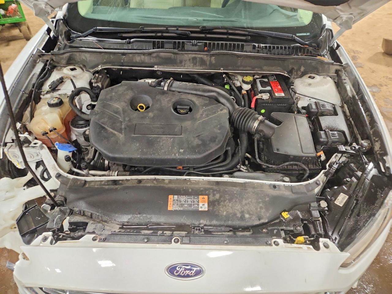 2014 Ford Fusion Se White vin: 3FA6P0H96ER102456