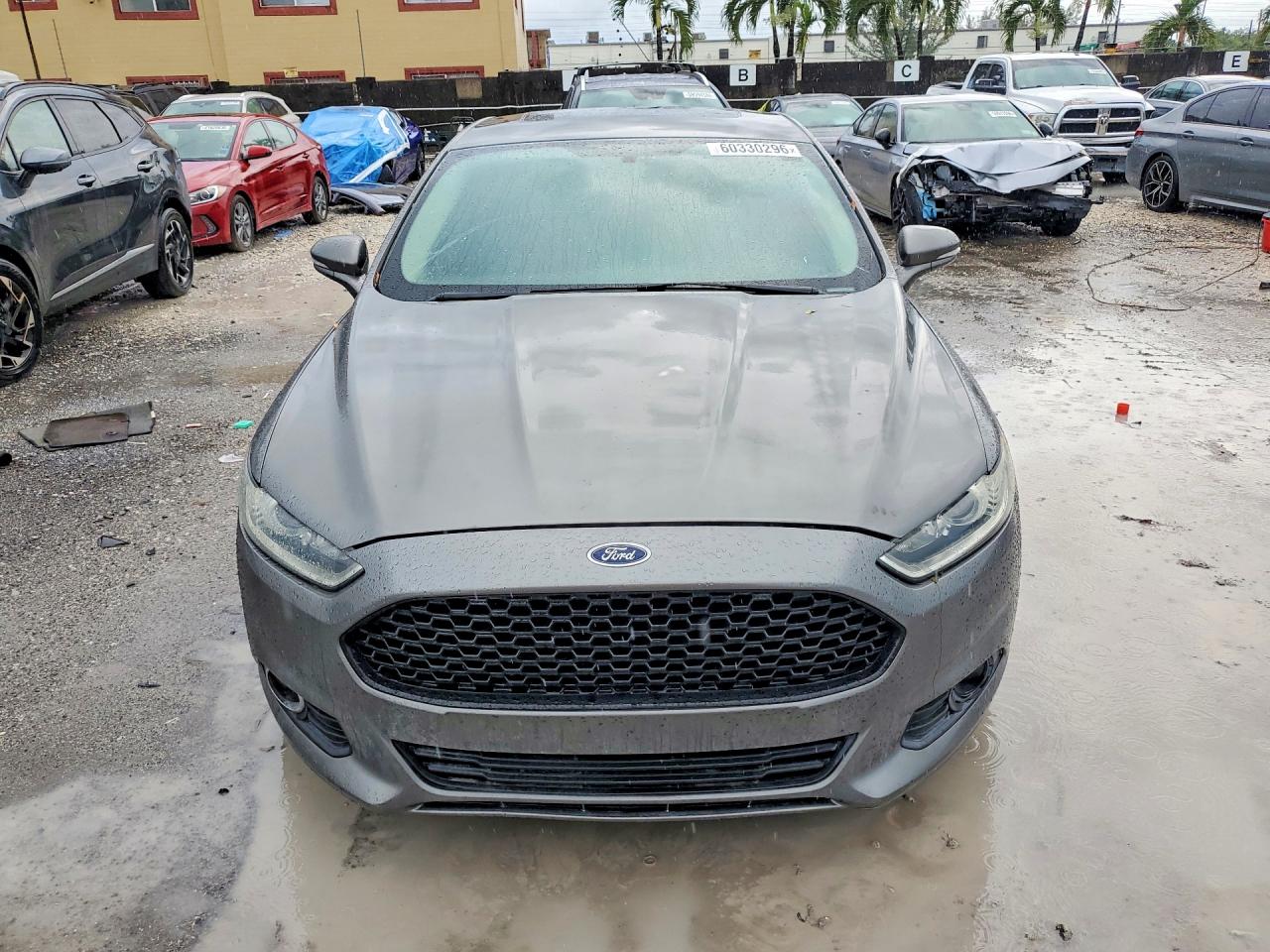 2014 Ford Fusion Se Серый vin: 3FA6P0H96ER194166