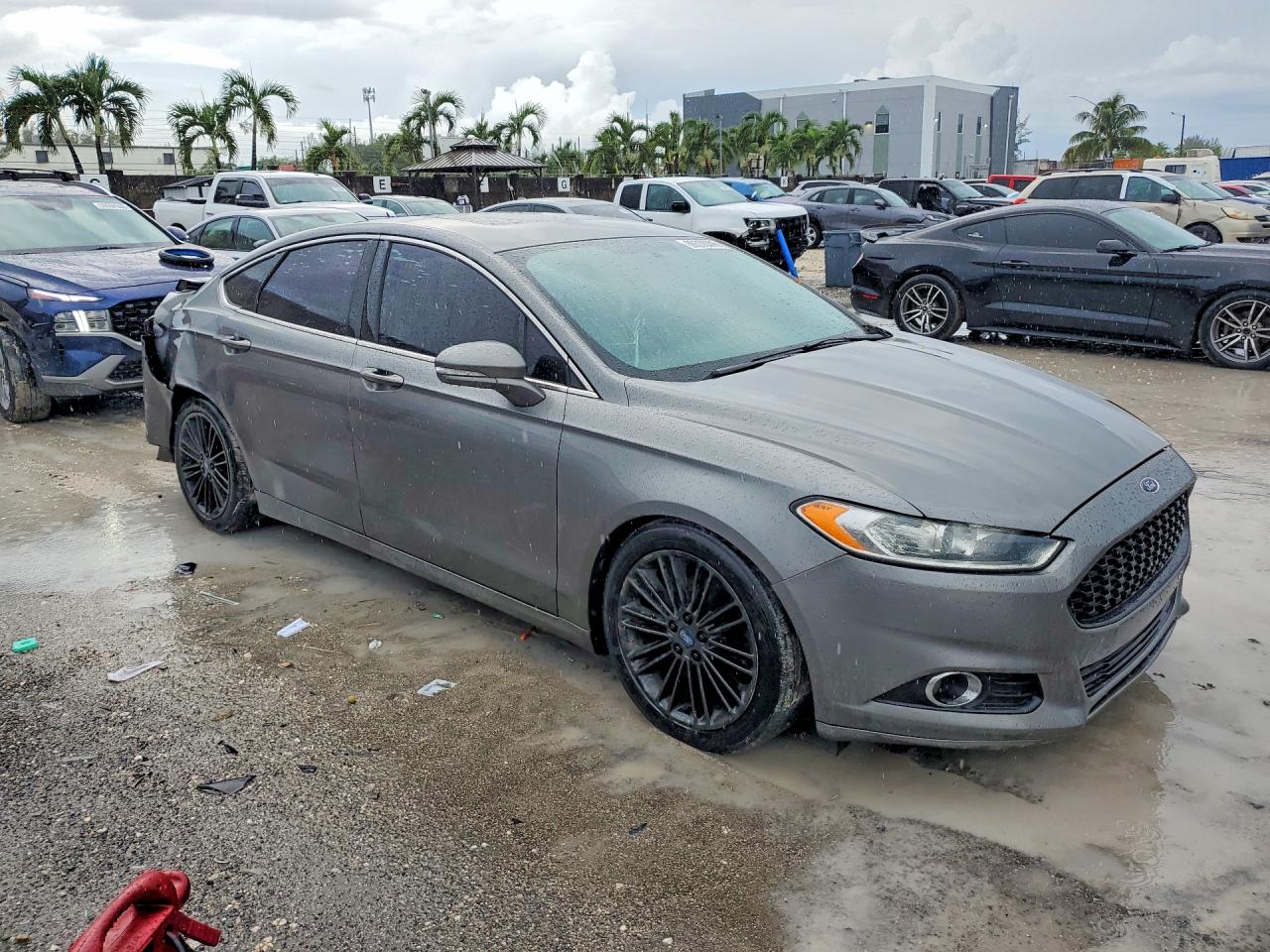 2014 Ford Fusion Se Серый vin: 3FA6P0H96ER194166