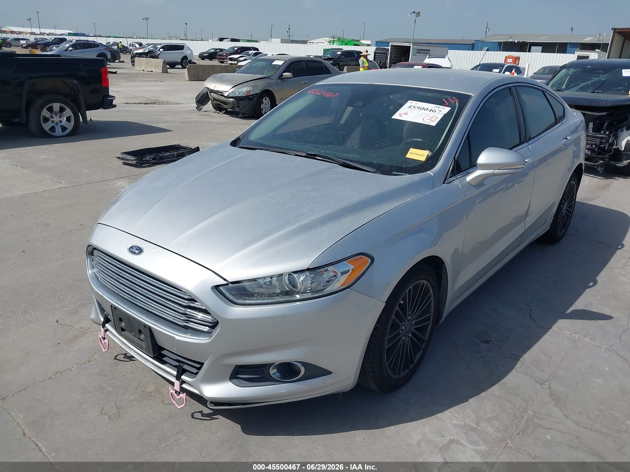 2014 Ford Fusion Se Silver vin: 3FA6P0H96ER201486
