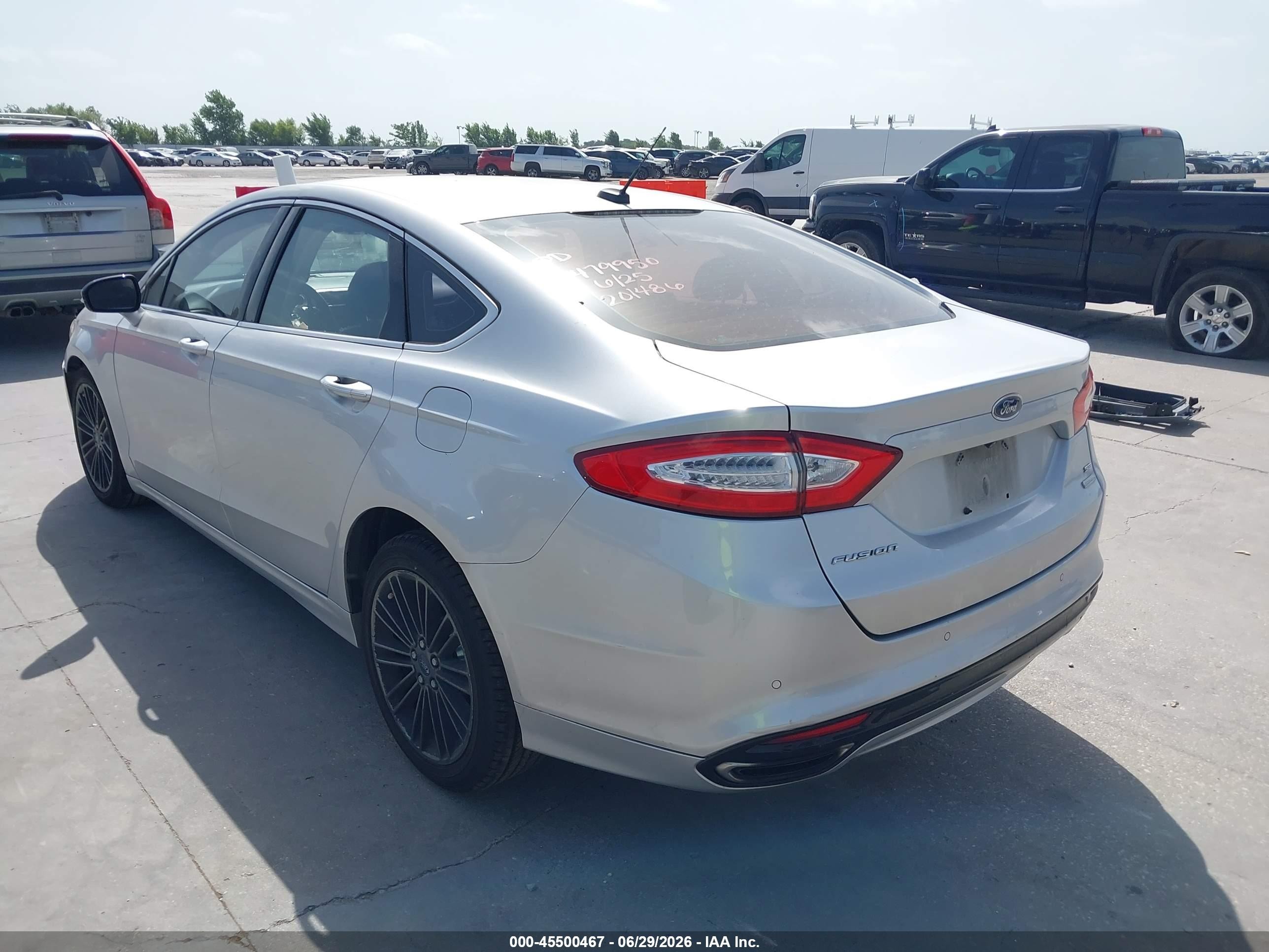 2014 Ford Fusion Se Silver vin: 3FA6P0H96ER201486