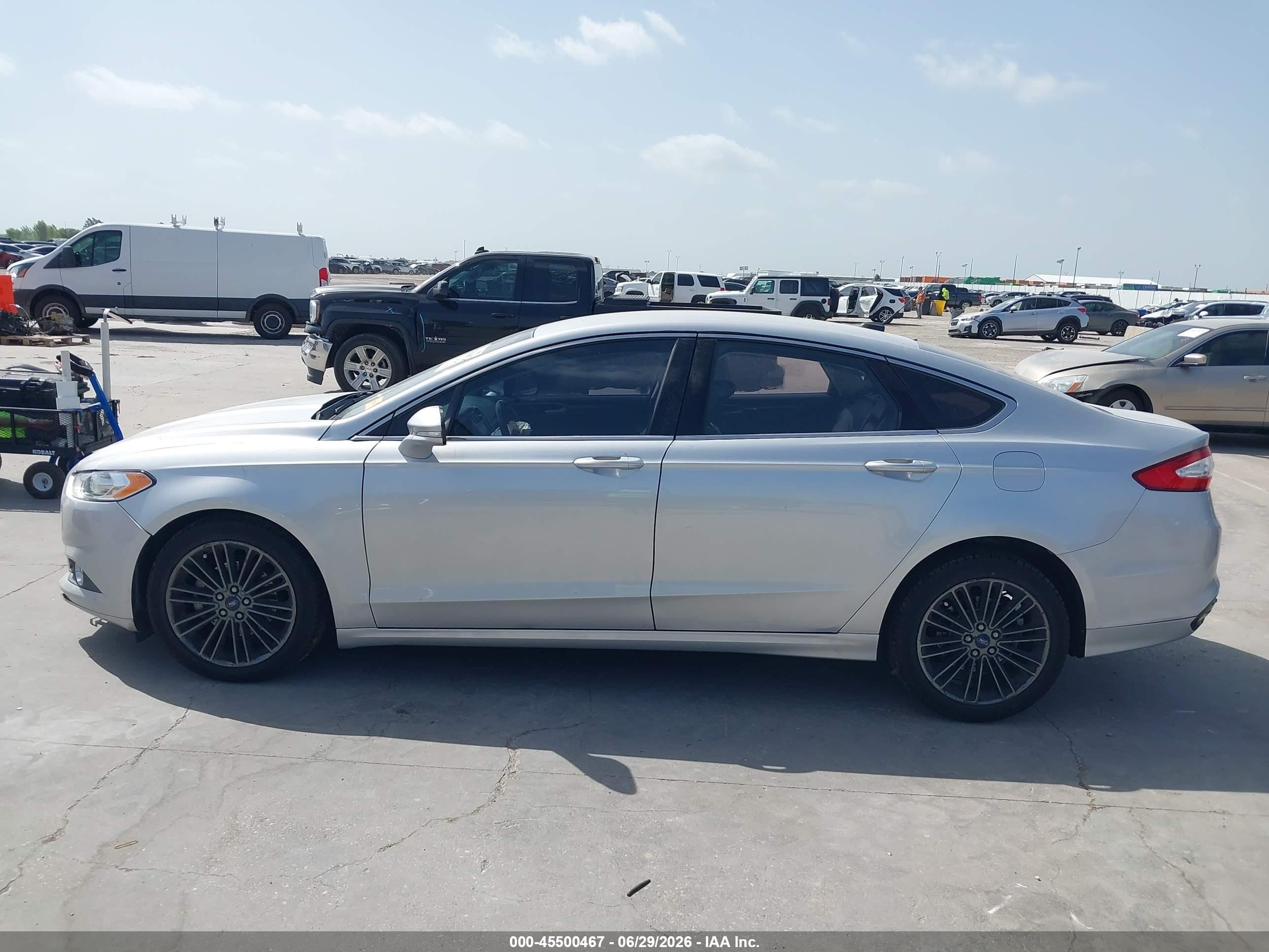 2014 Ford Fusion Se Silver vin: 3FA6P0H96ER201486