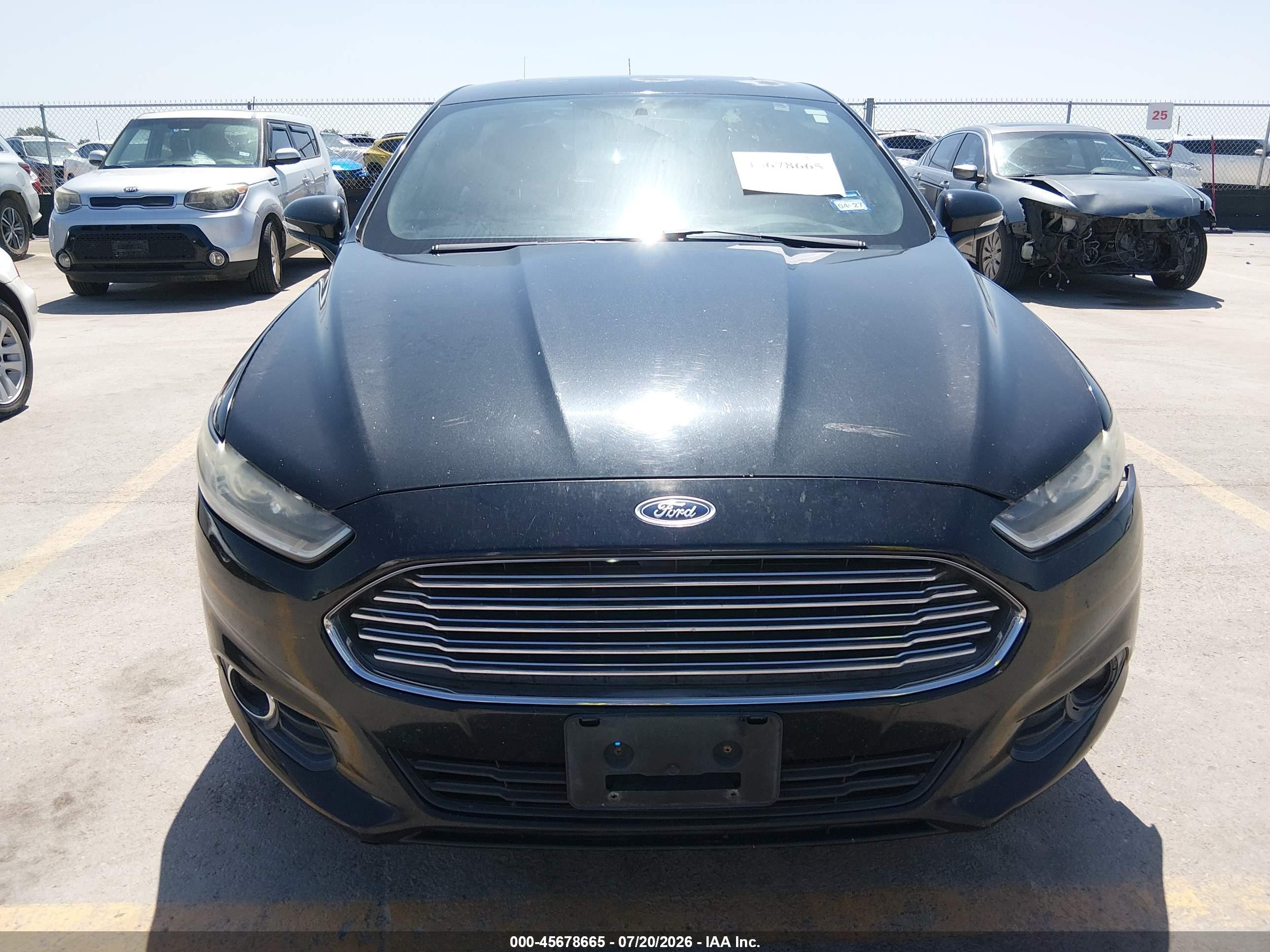 2014 Ford Fusion Se Black vin: 3FA6P0H96ER358449
