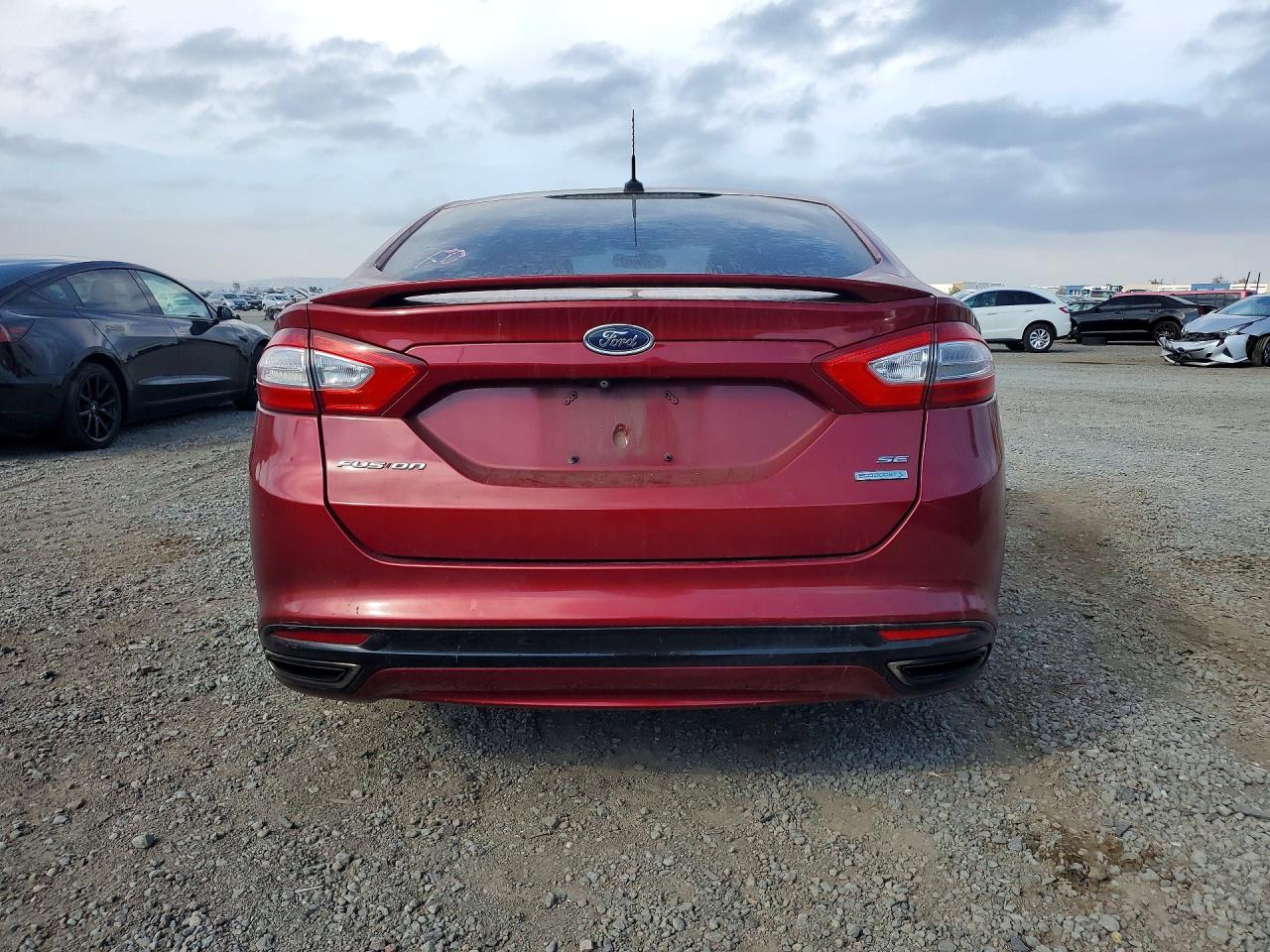 2015 Ford Fusion Se Red vin: 3FA6P0H96FR183847