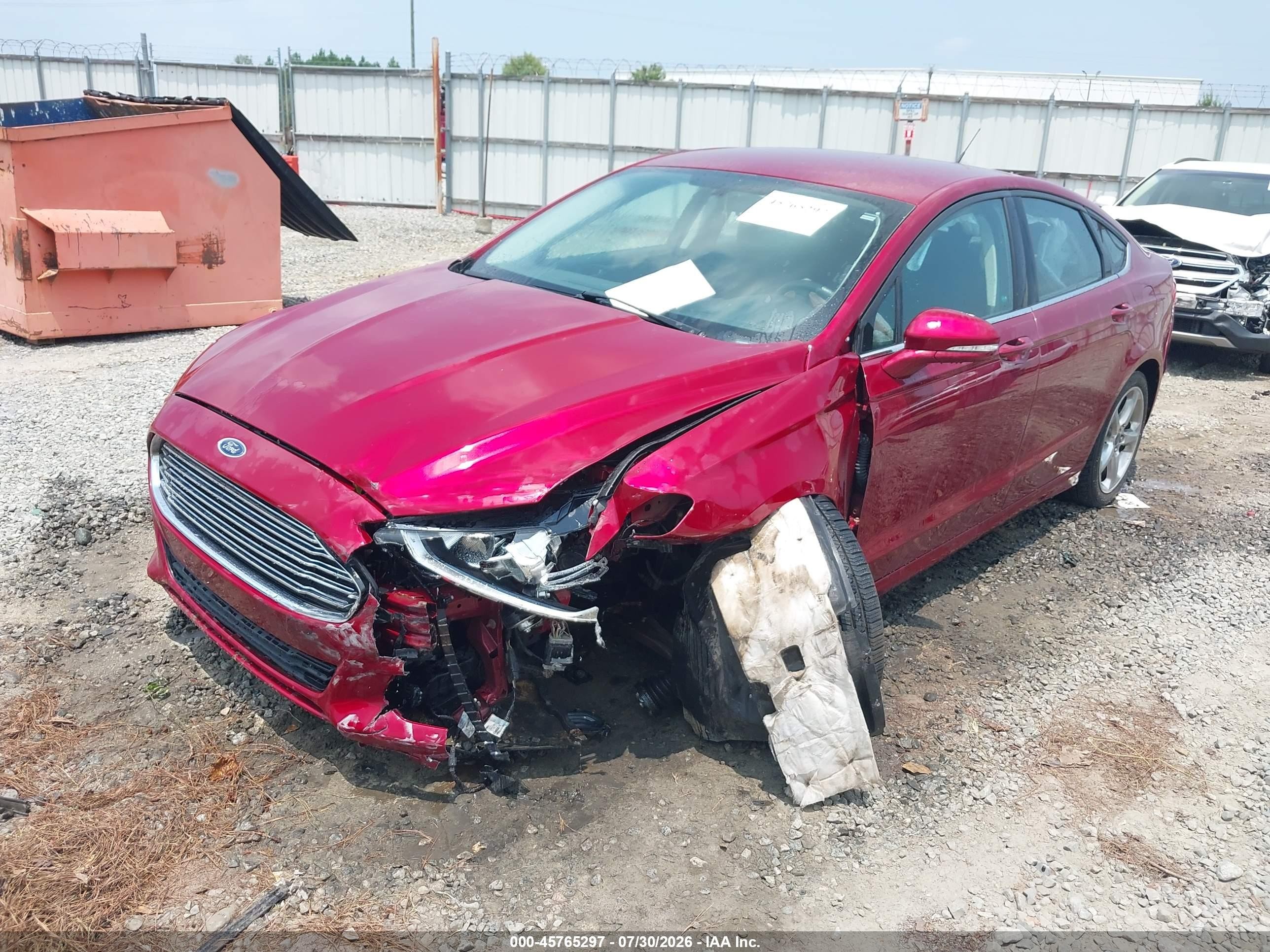 2015 Ford Fusion Se Maroon vin: 3FA6P0H96FR211047