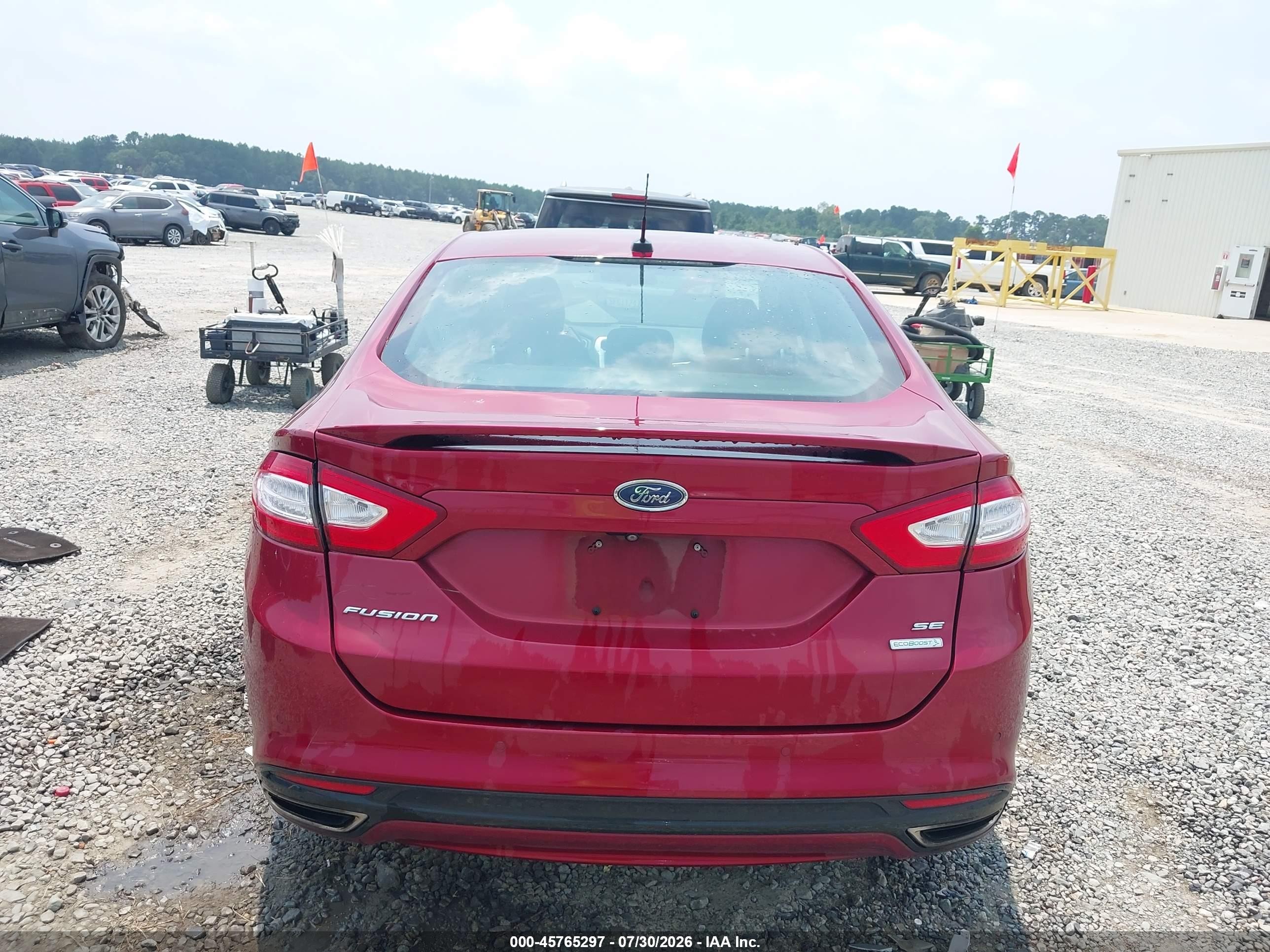 2015 Ford Fusion Se Maroon vin: 3FA6P0H96FR211047