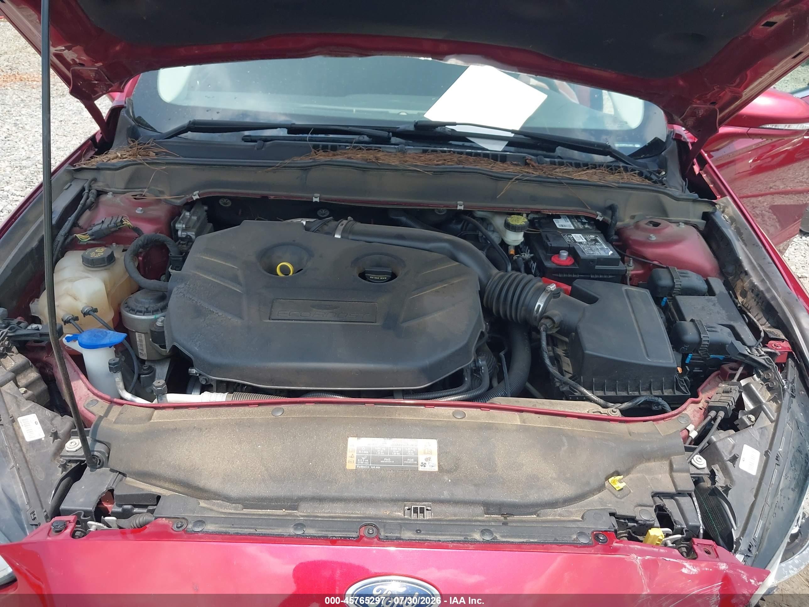 2015 Ford Fusion Se Maroon vin: 3FA6P0H96FR211047