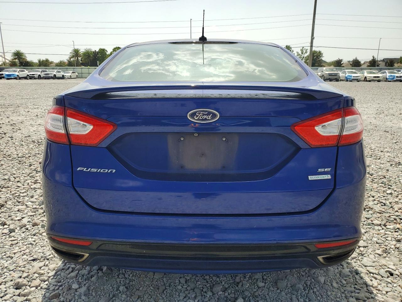 2015 Ford Fusion Se Blue vin: 3FA6P0H96FR239205