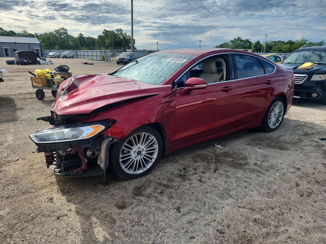 2015 Ford Fusion Se Maroon vin: 3FA6P0H96FR261852