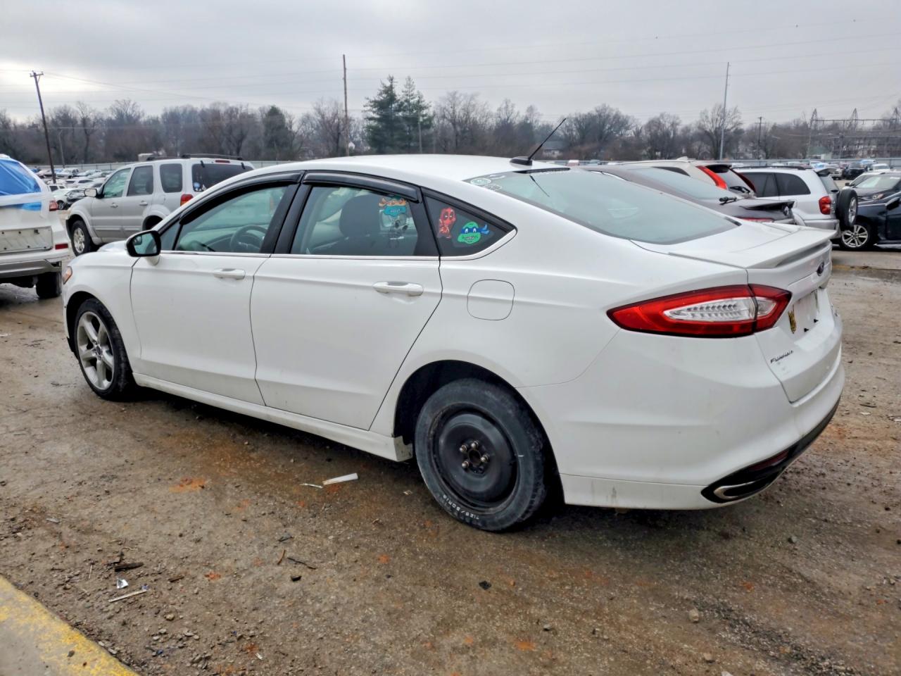 2015 Ford Fusion Se White vin: 3FA6P0H96FR297931