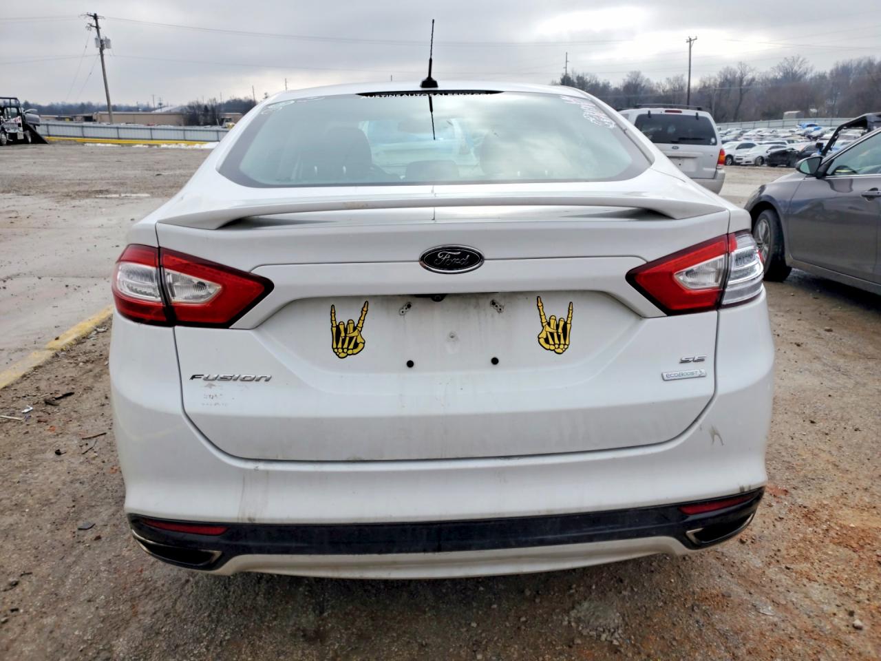 2015 Ford Fusion Se White vin: 3FA6P0H96FR297931