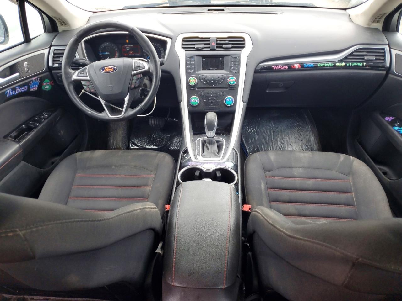 2015 Ford Fusion Se White vin: 3FA6P0H96FR297931