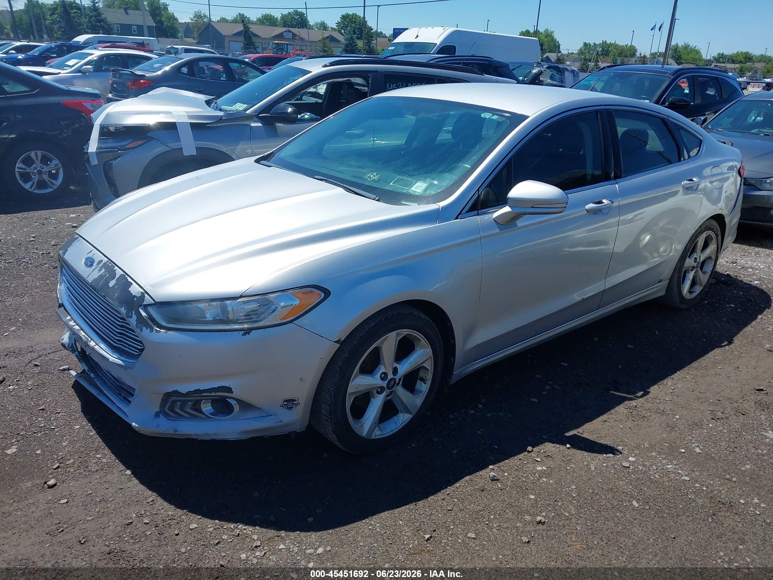 2013 Ford Fusion Se Silver vin: 3FA6P0H97DR159053