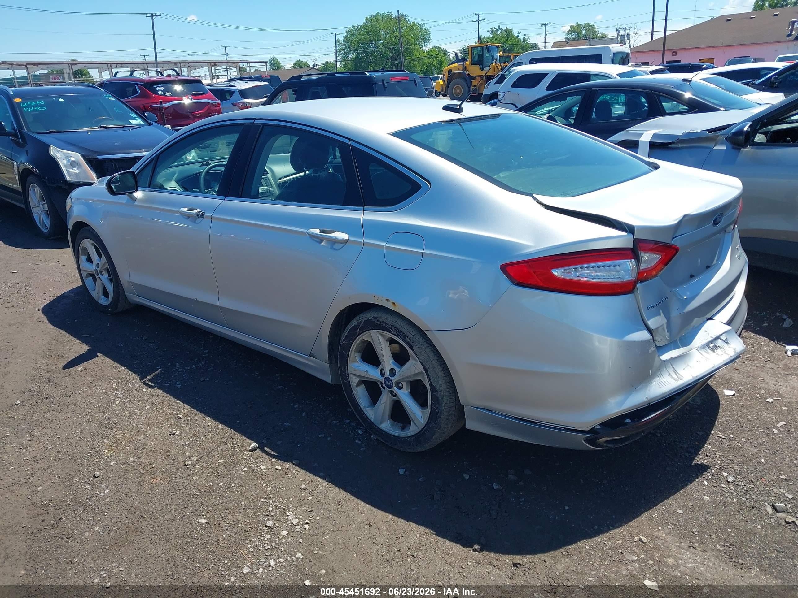2013 Ford Fusion Se Silver vin: 3FA6P0H97DR159053