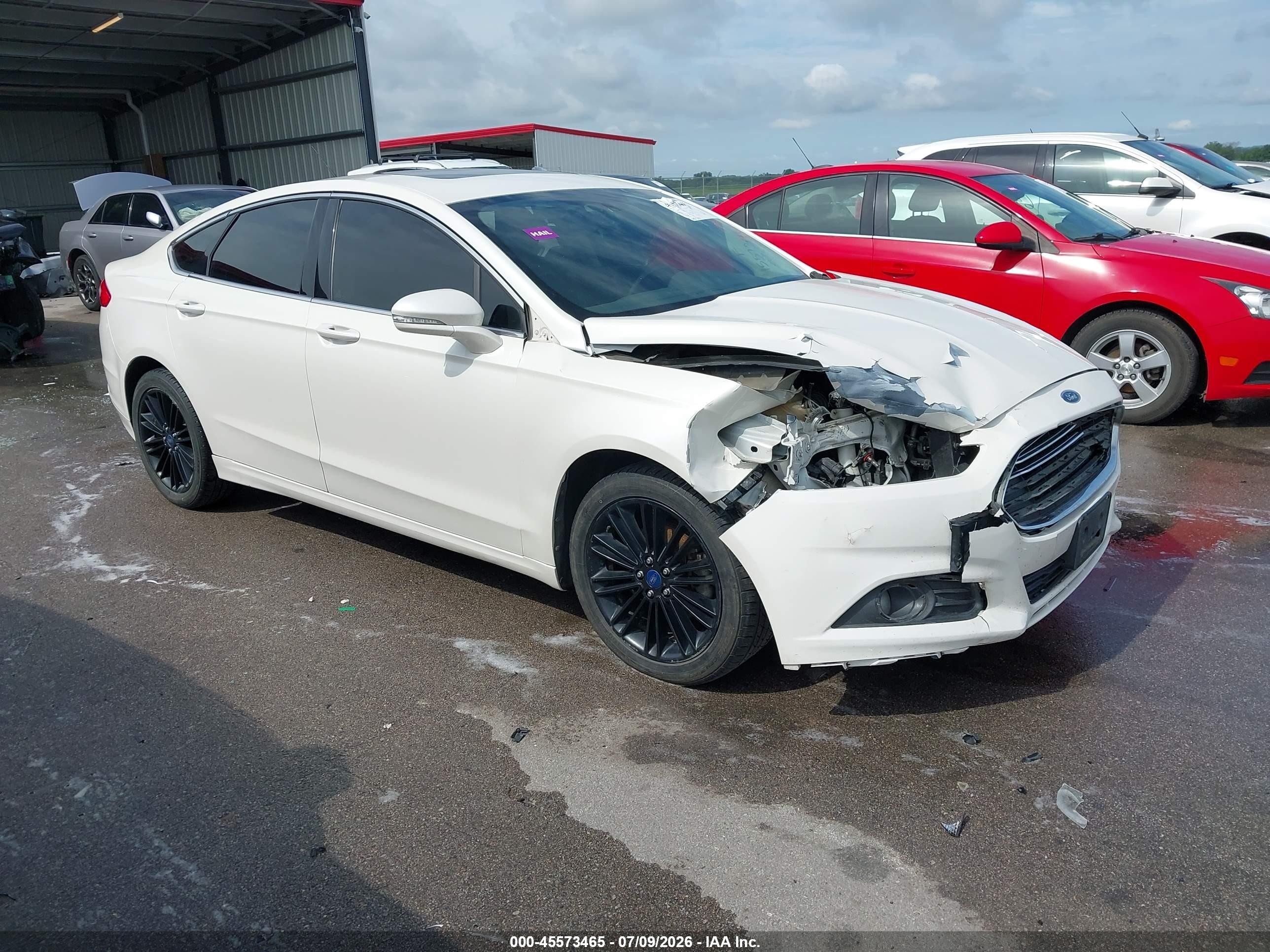 2014 Ford Fusion Se White vin: 3FA6P0H97ER219799