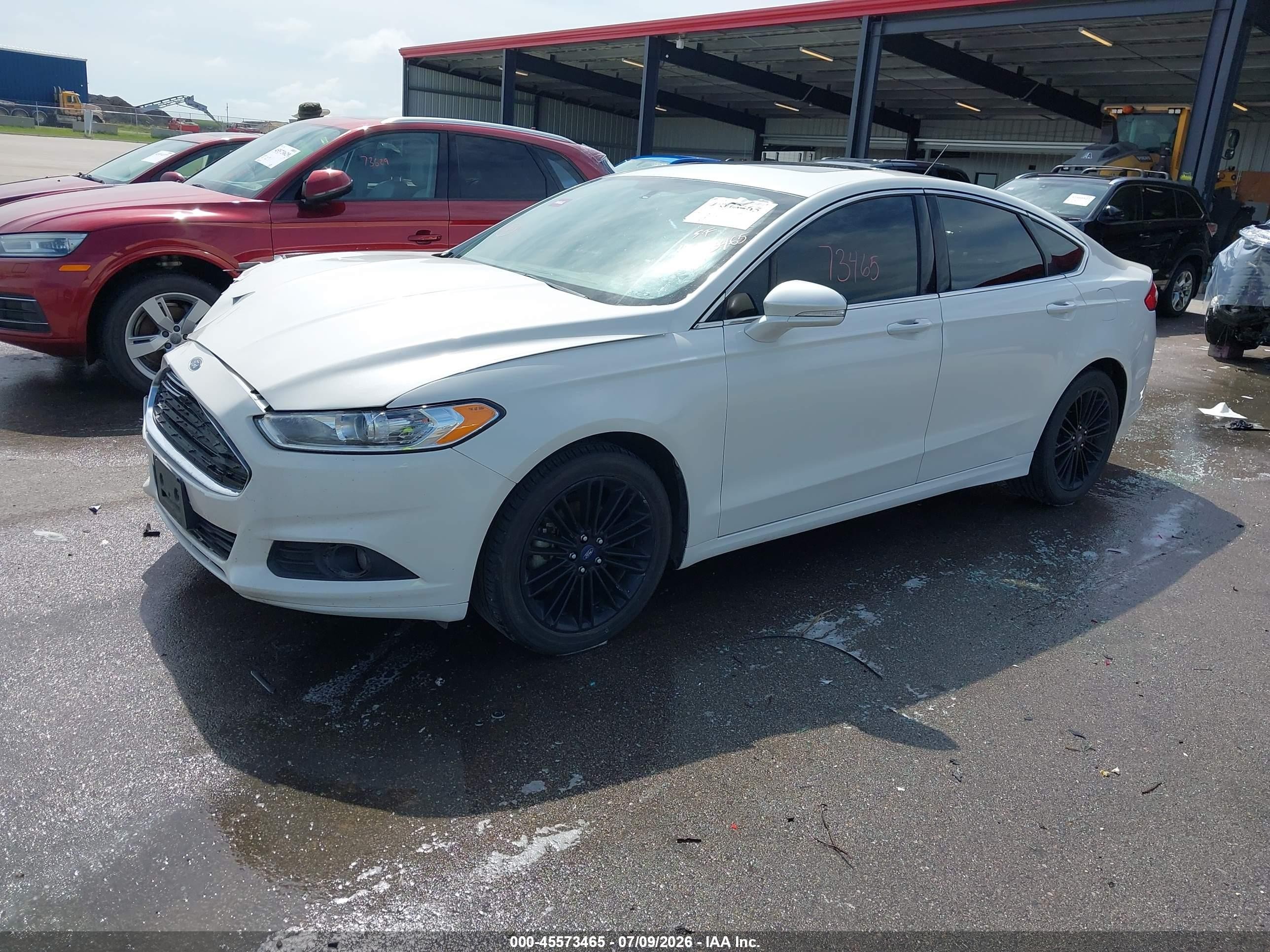 2014 Ford Fusion Se White vin: 3FA6P0H97ER219799