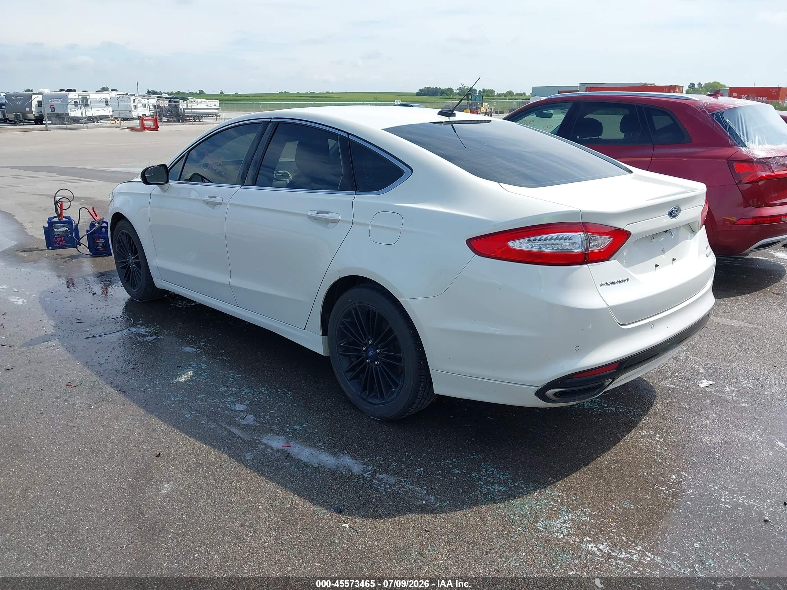 2014 Ford Fusion Se White vin: 3FA6P0H97ER219799