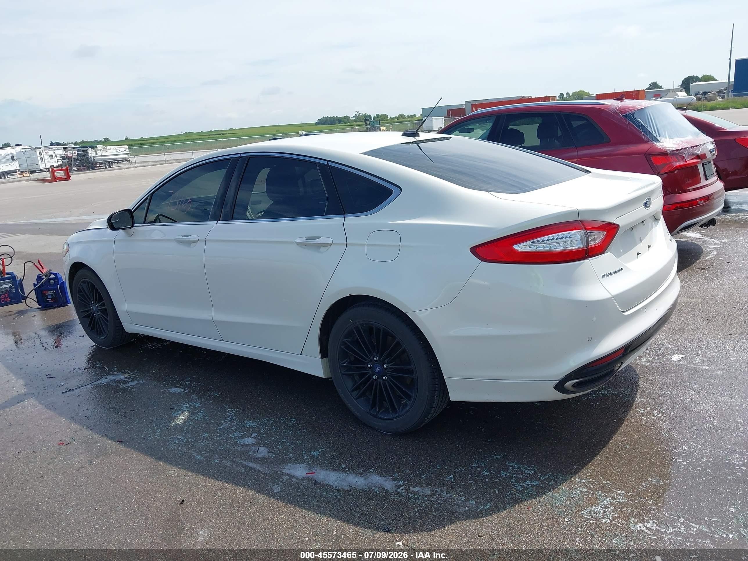 2014 Ford Fusion Se White vin: 3FA6P0H97ER219799