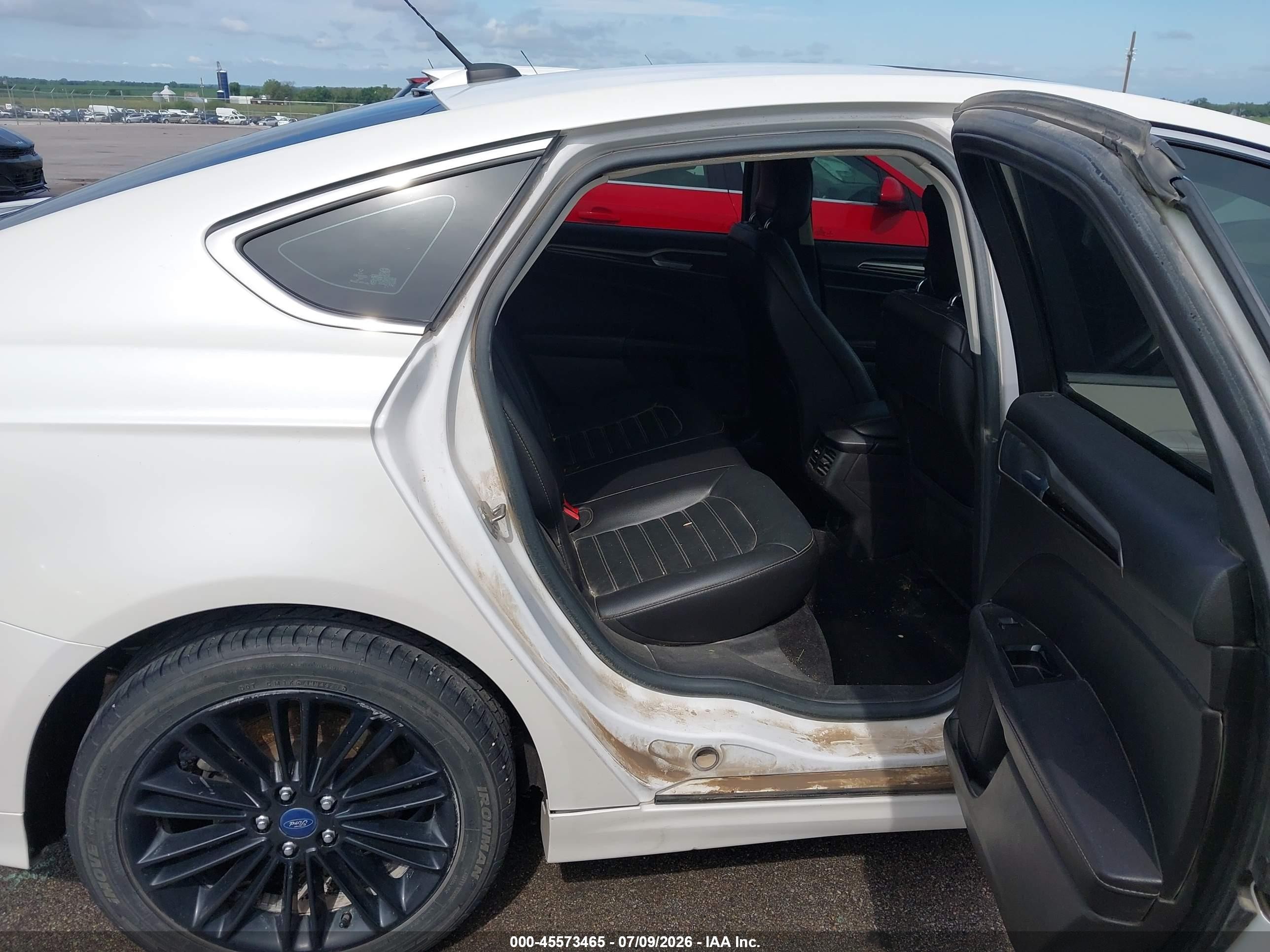 2014 Ford Fusion Se White vin: 3FA6P0H97ER219799