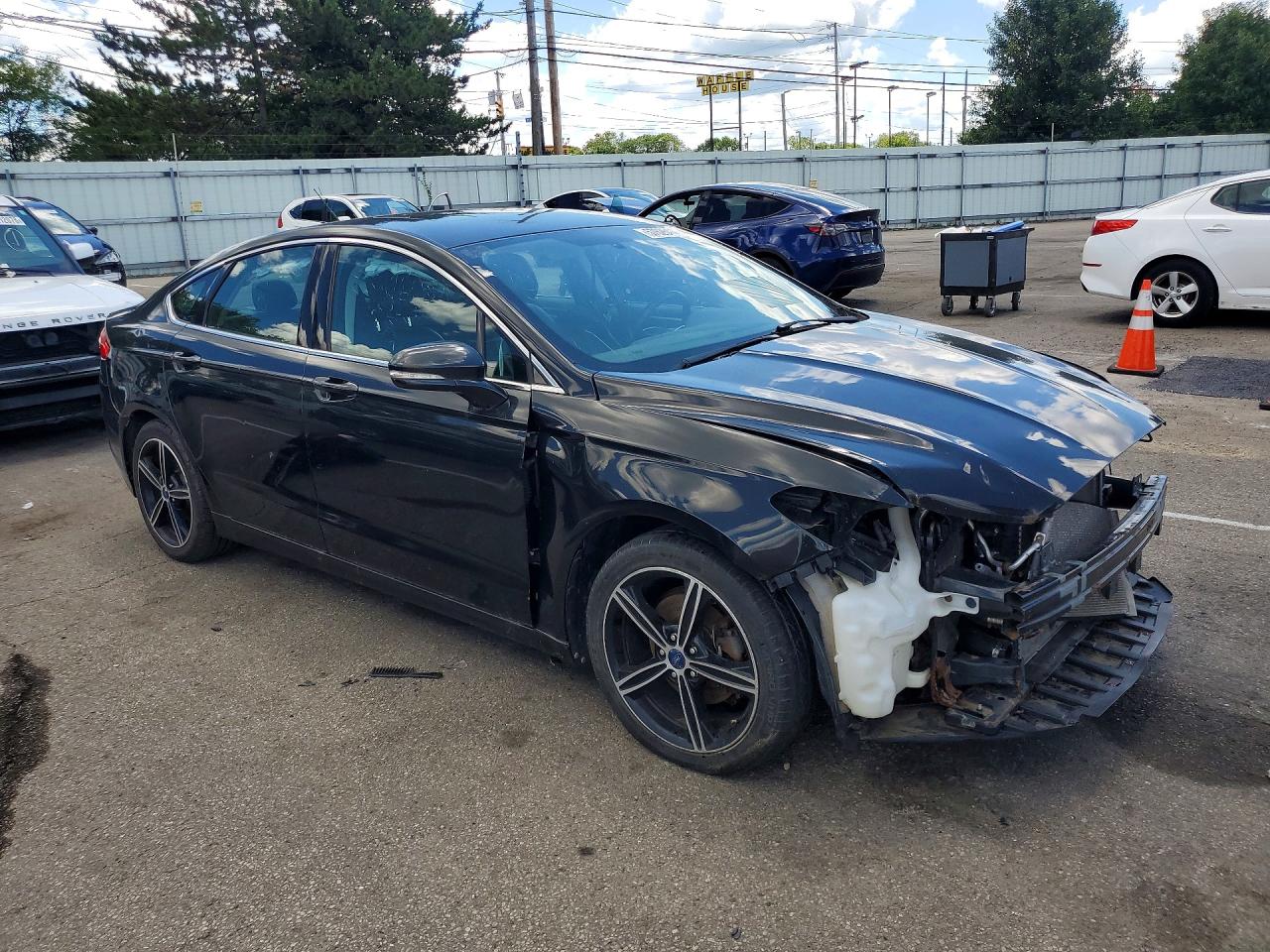 2014 Ford Fusion Se Black vin: 3FA6P0H97ER282627