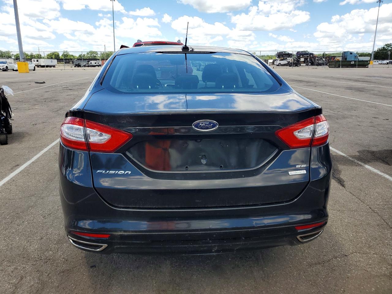 2014 Ford Fusion Se Black vin: 3FA6P0H97ER282627