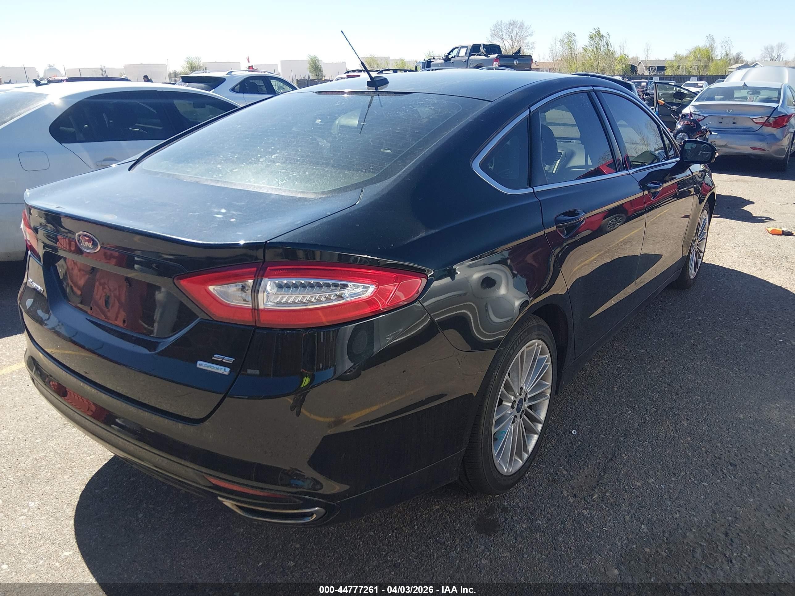 2014 Ford Fusion Se Dark Blue vin: 3FA6P0H97ER323659