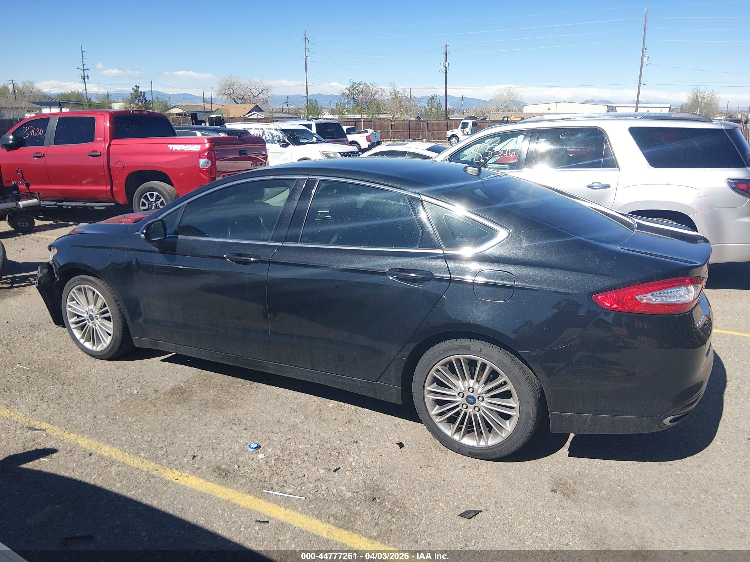 2014 Ford Fusion Se Dark Blue vin: 3FA6P0H97ER323659