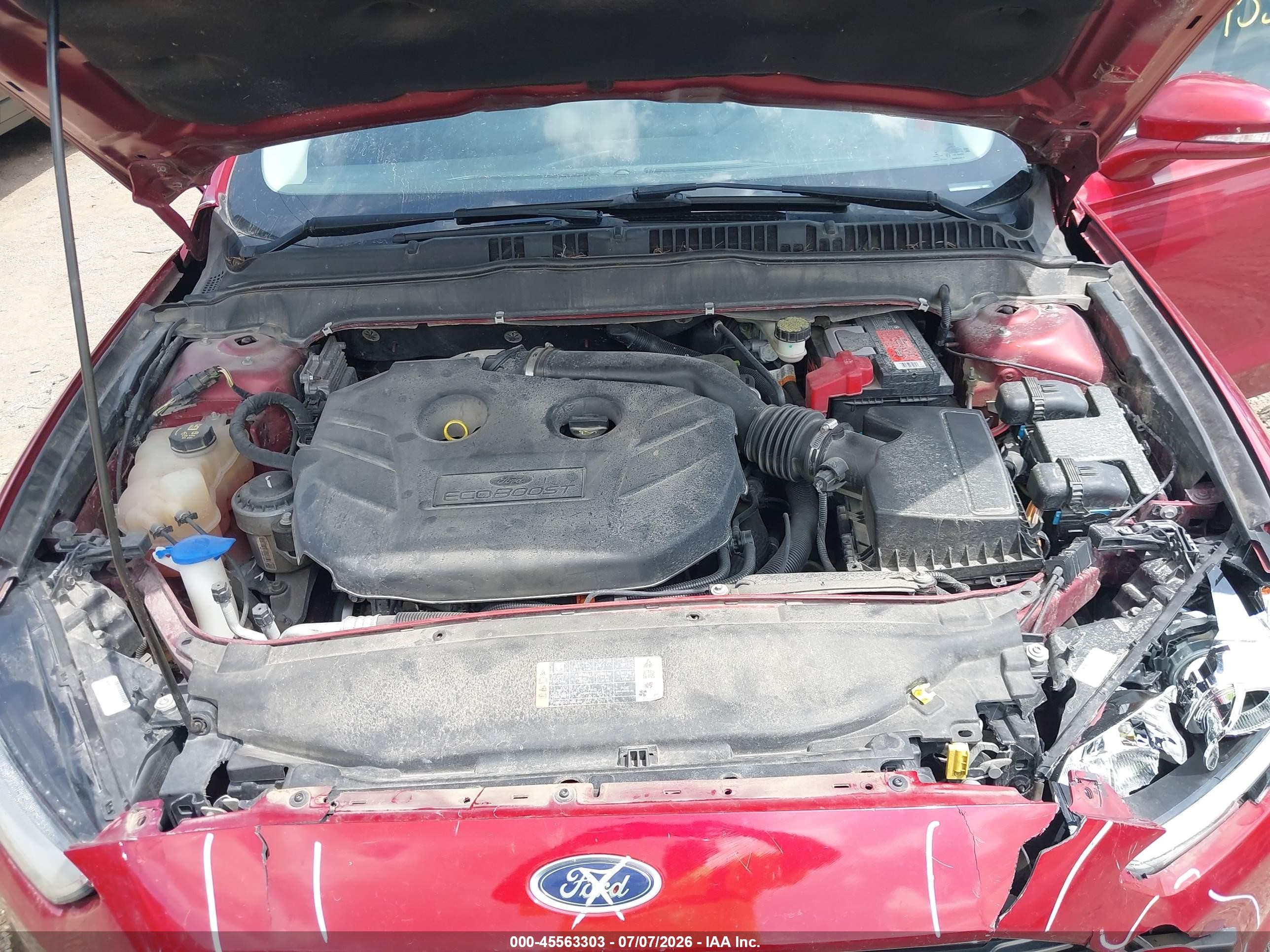 2014 Ford Fusion Se Красный vin: 3FA6P0H97ER336394