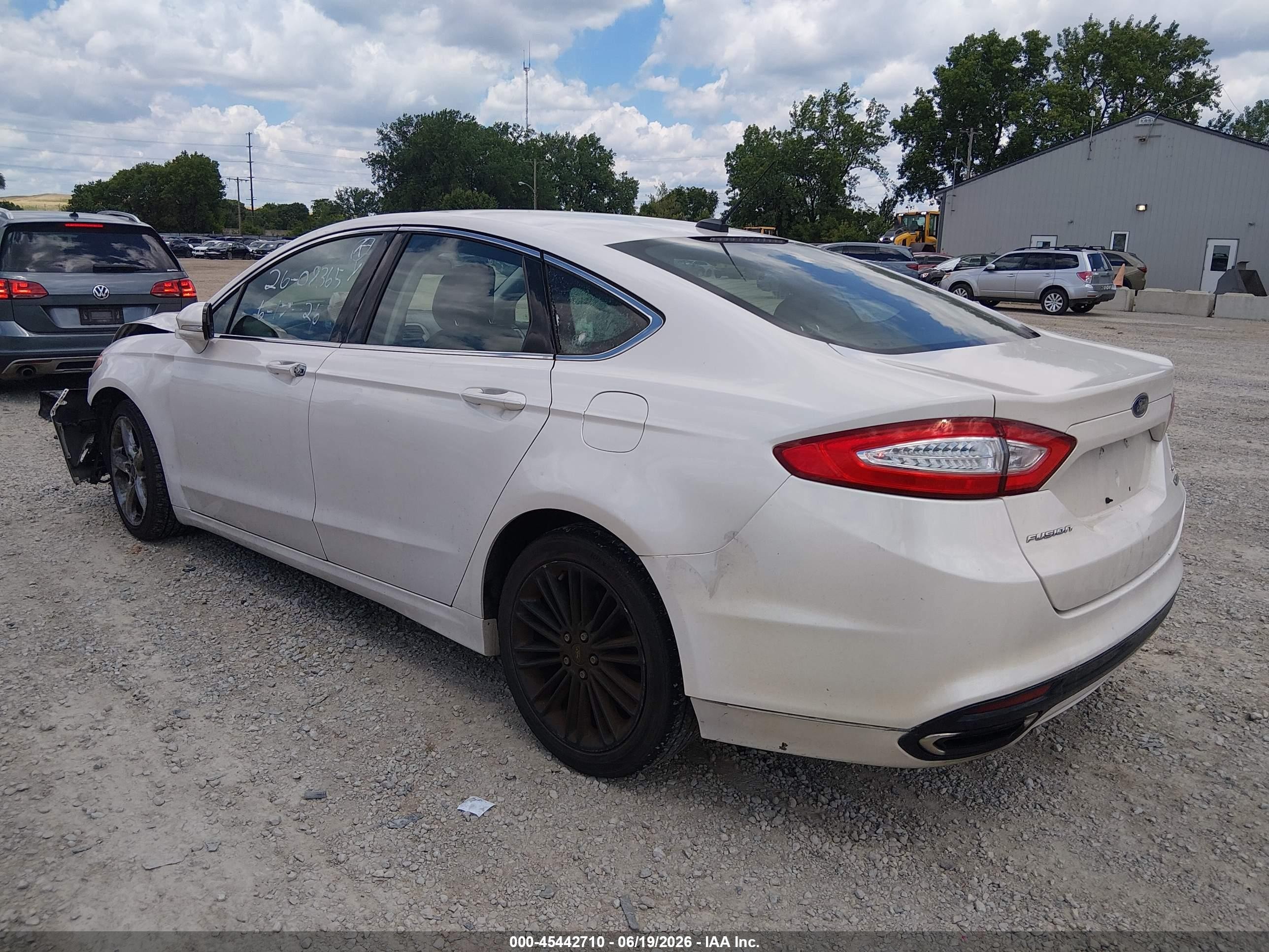 2014 Ford Fusion Se White vin: 3FA6P0H97ER340137