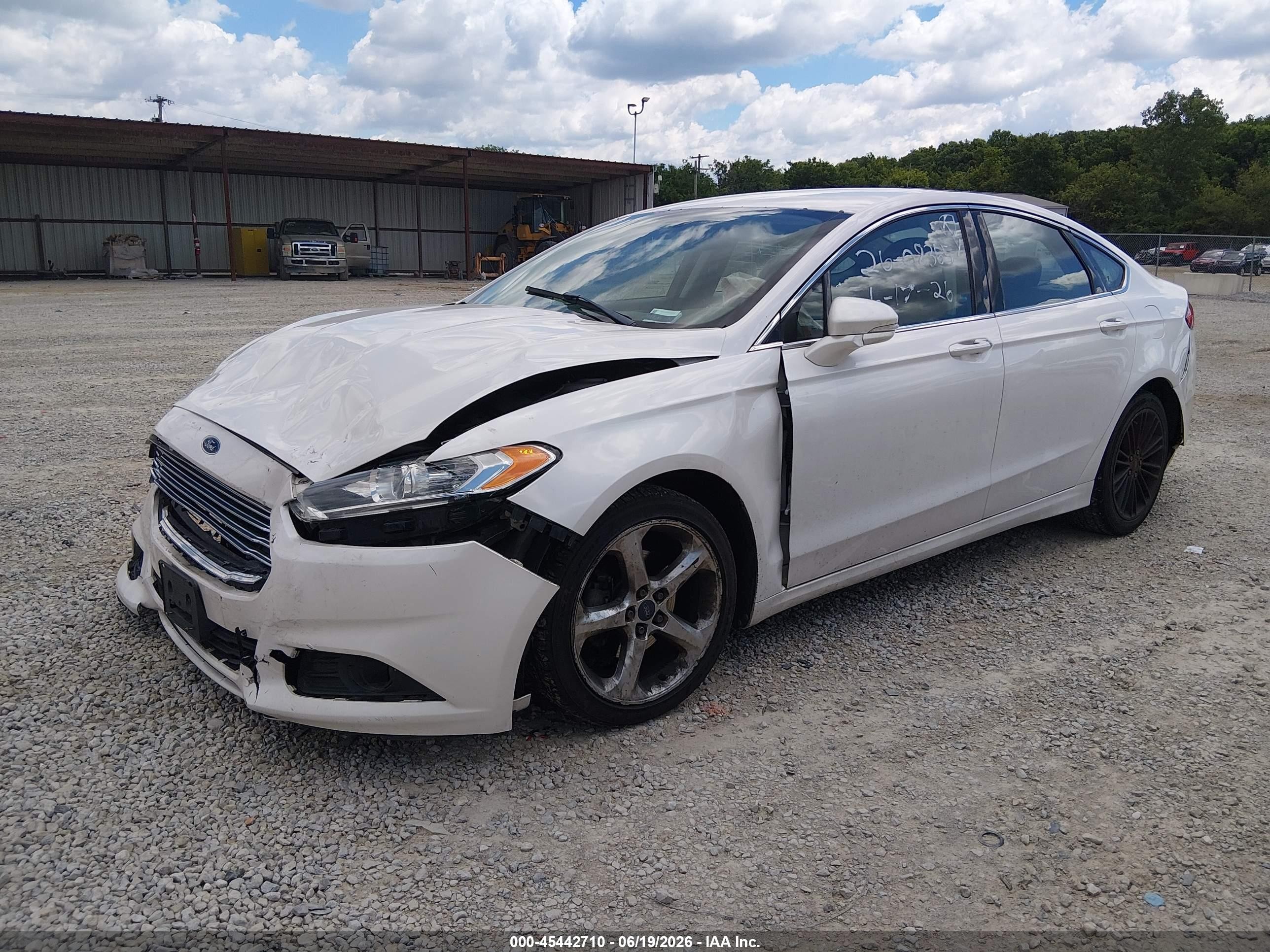 2014 Ford Fusion Se White vin: 3FA6P0H97ER340137