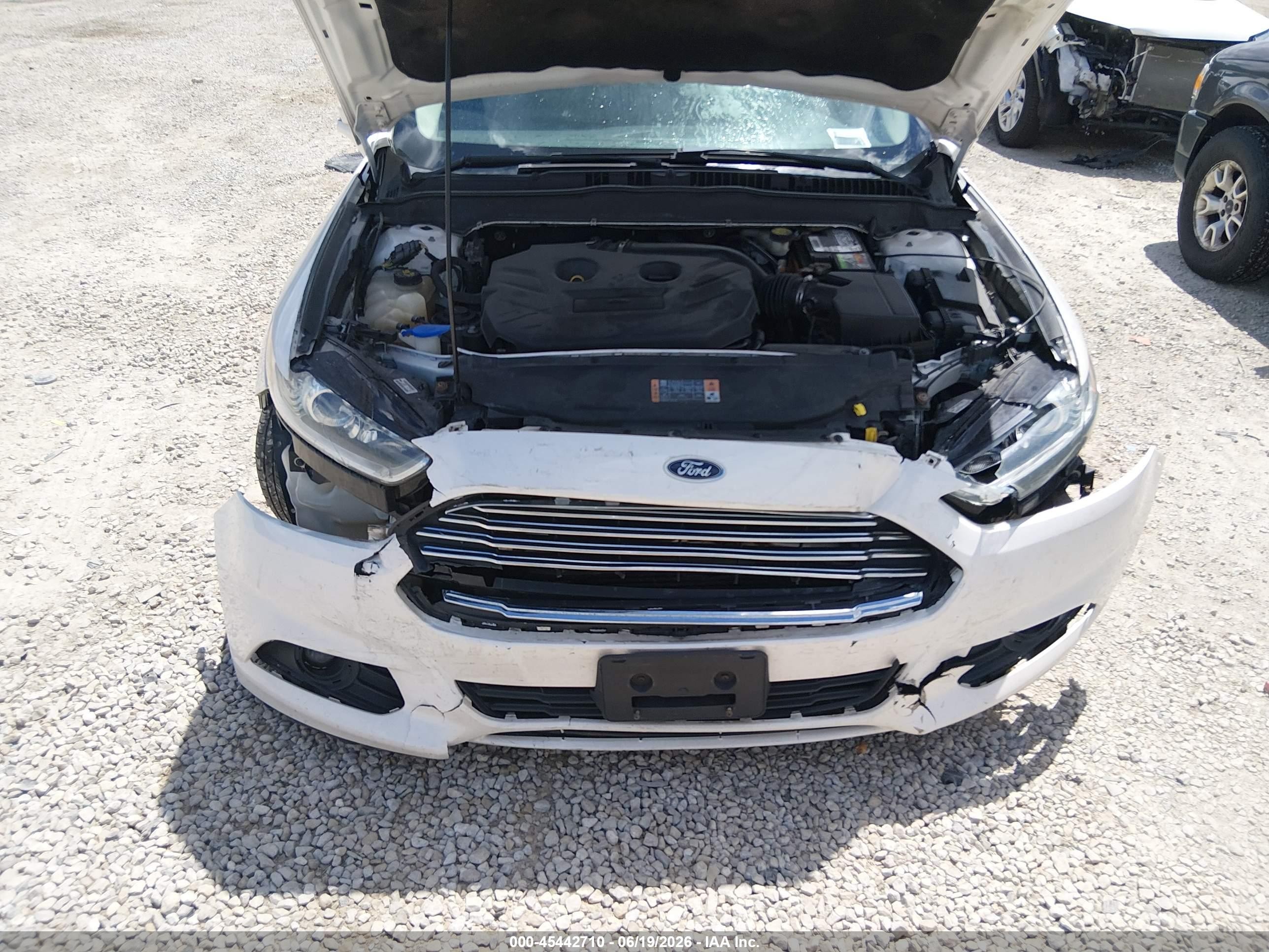 2014 Ford Fusion Se White vin: 3FA6P0H97ER340137