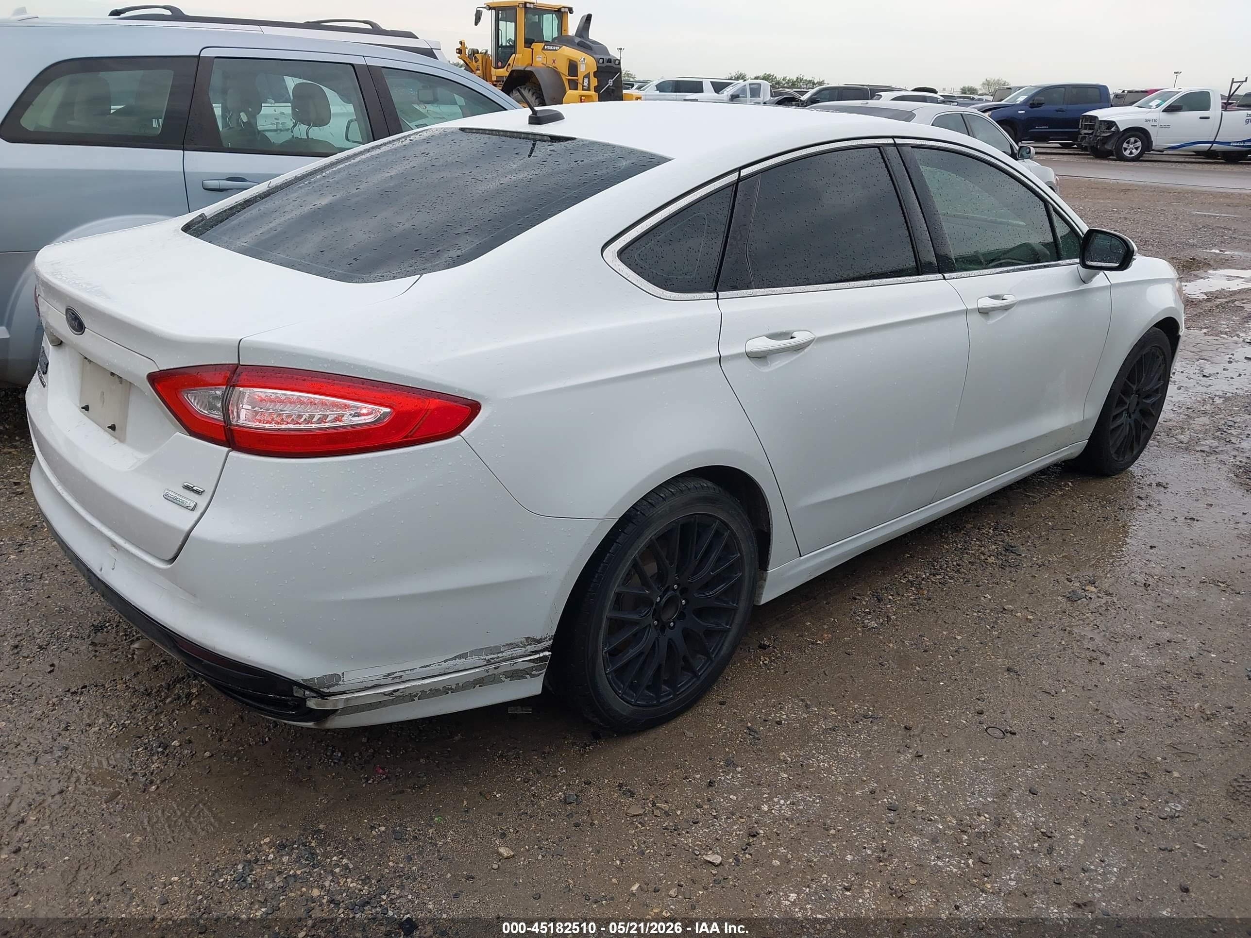 2015 Ford Fusion Se White vin: 3FA6P0H97FR129828