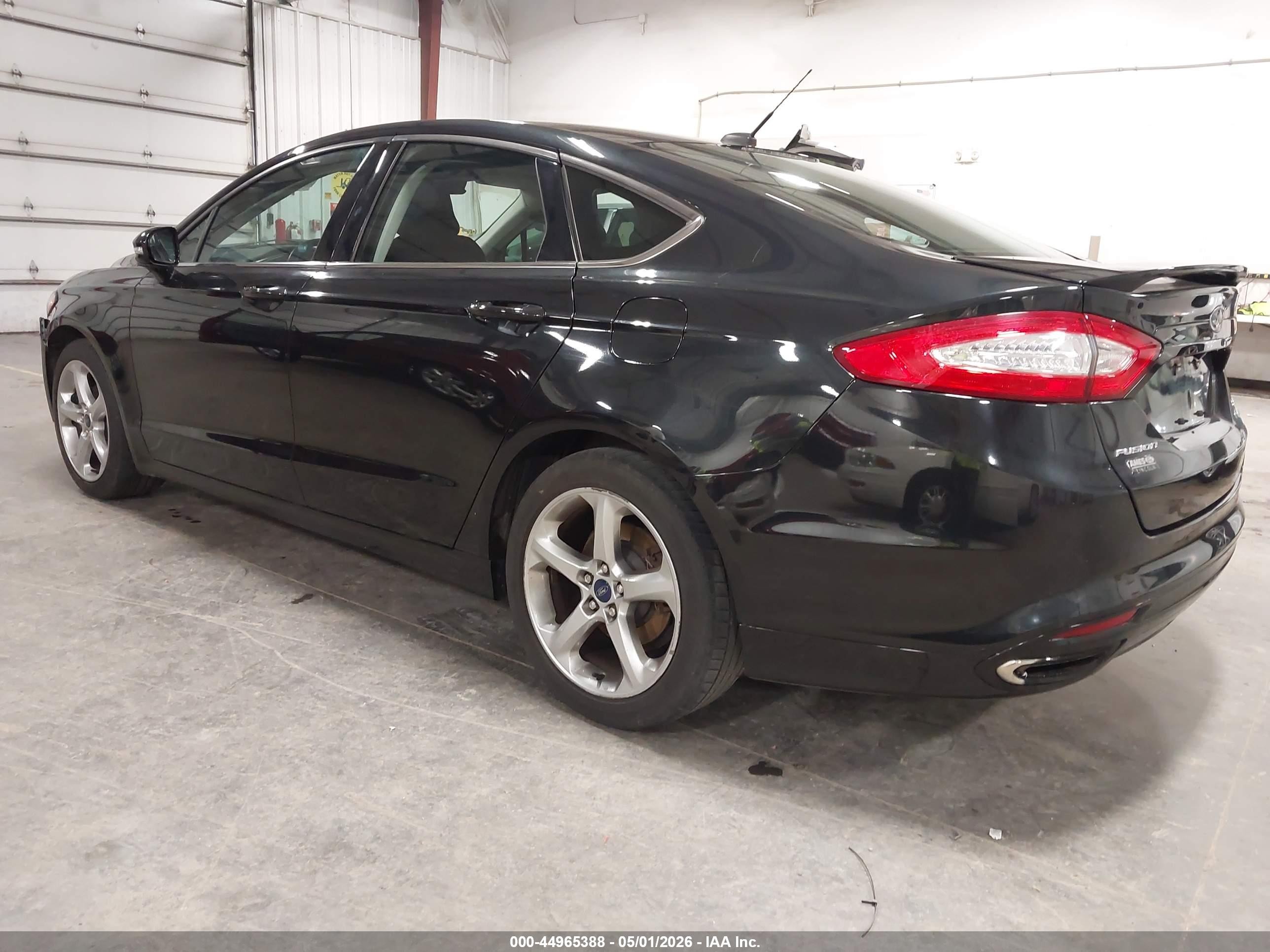 2015 Ford Fusion Se Black vin: 3FA6P0H97FR224955