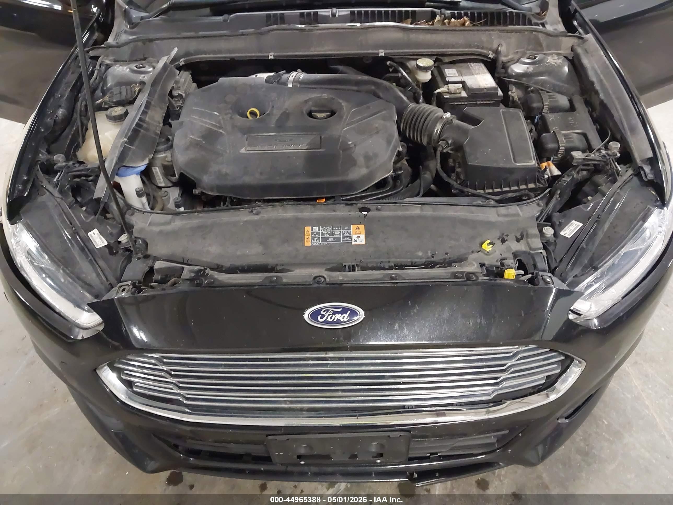 2015 Ford Fusion Se Black vin: 3FA6P0H97FR224955