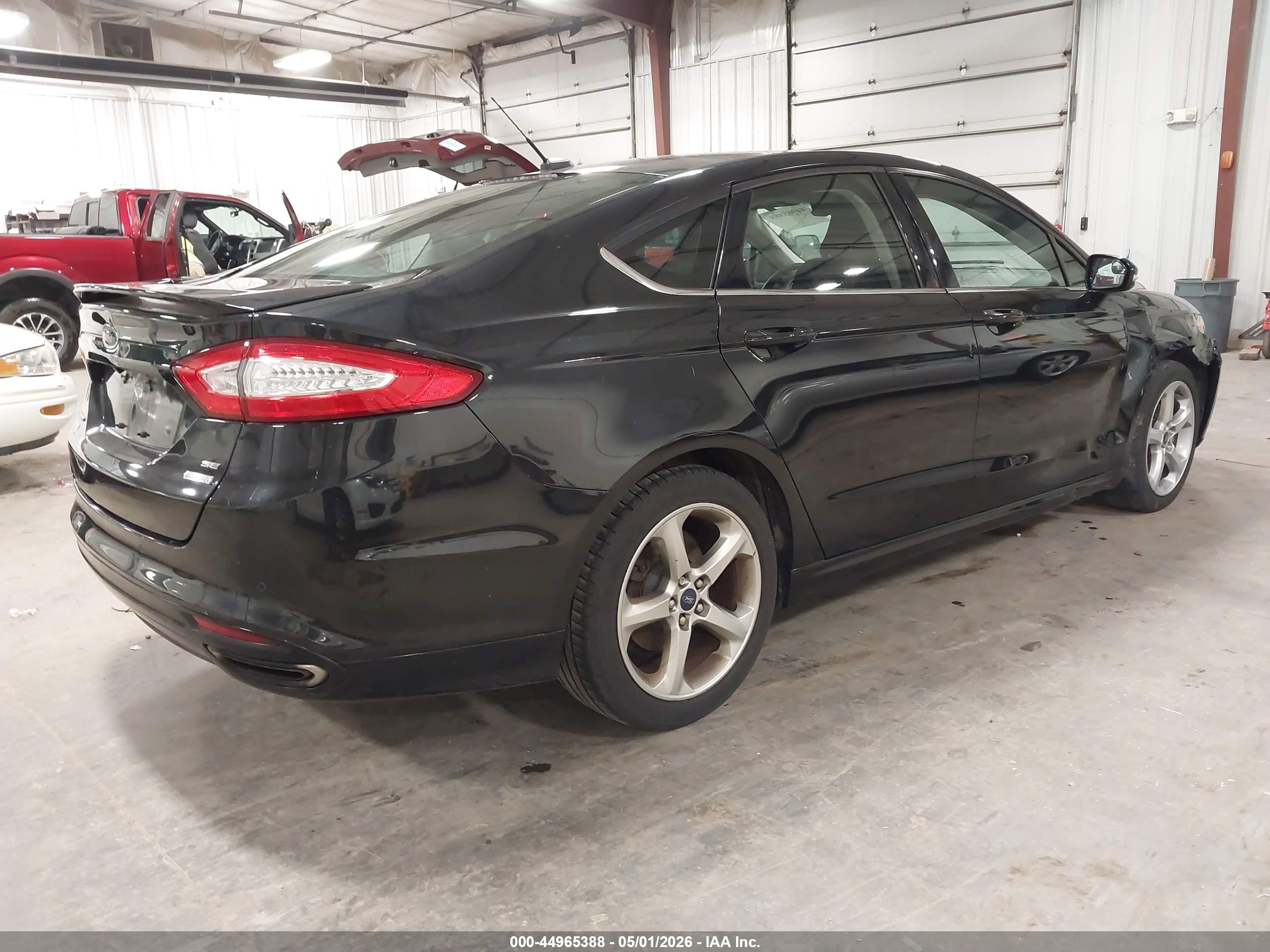2015 Ford Fusion Se Black vin: 3FA6P0H97FR224955