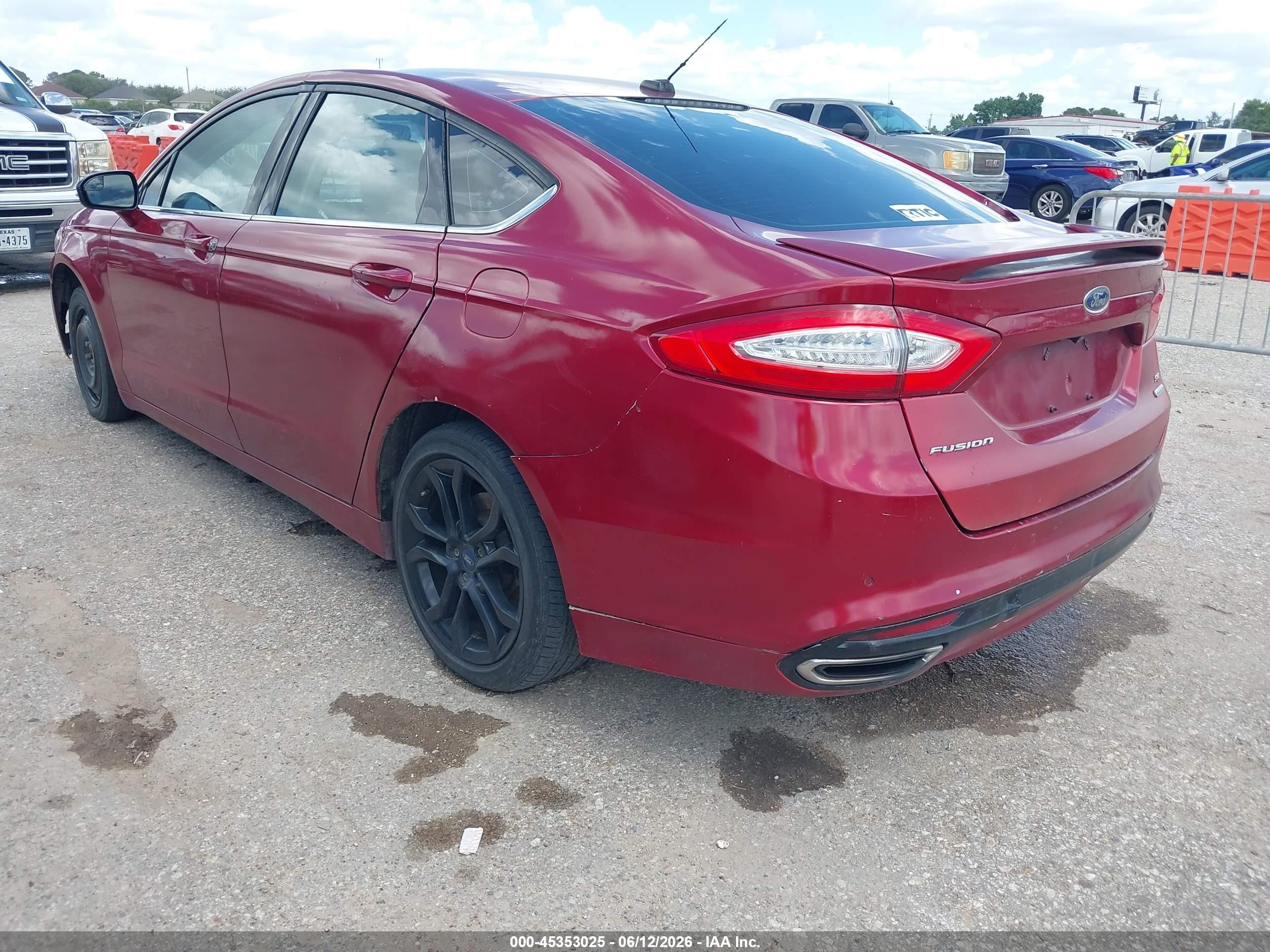 2015 Ford Fusion Se Red vin: 3FA6P0H97FR268289