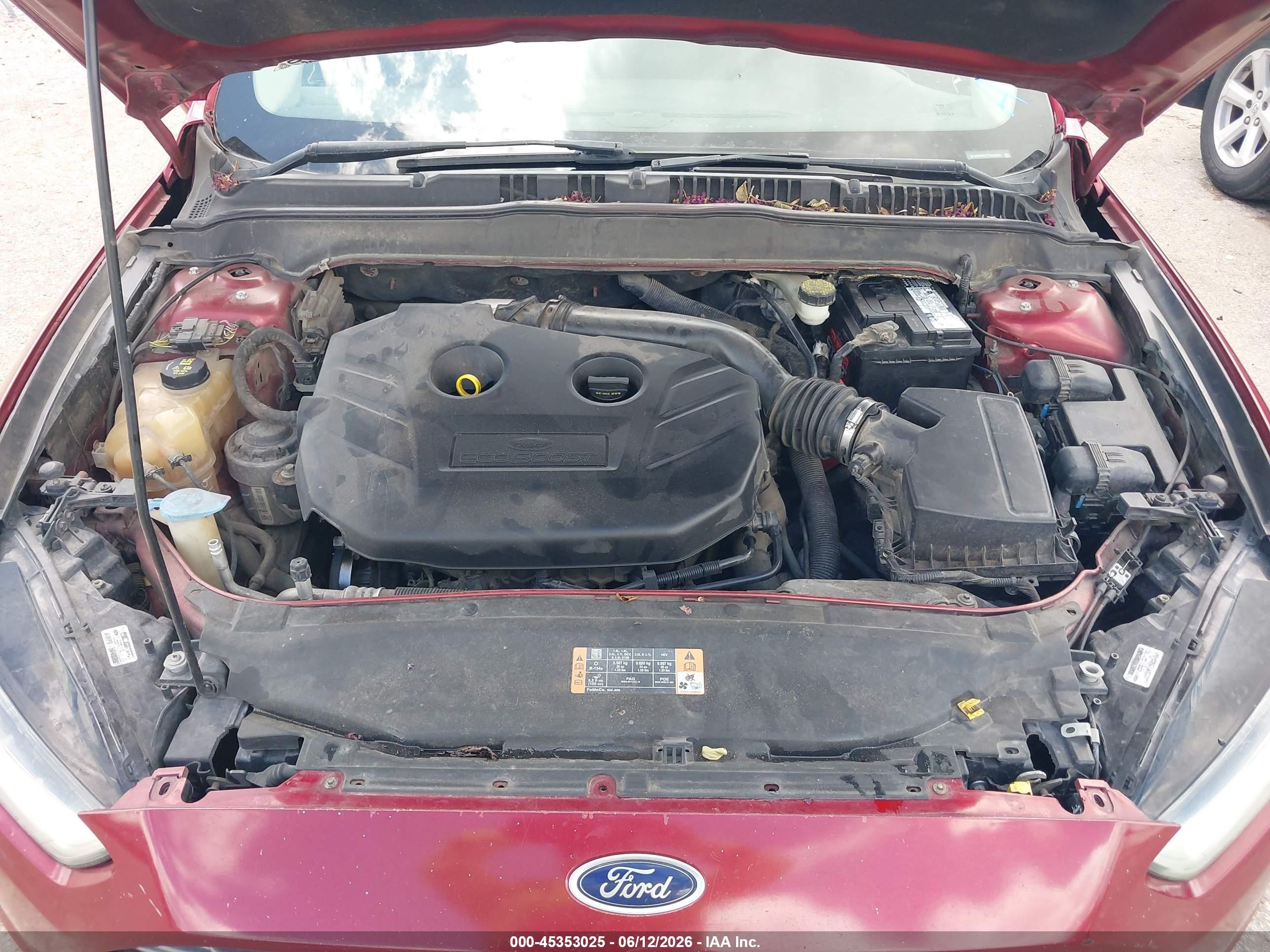 2015 Ford Fusion Se Red vin: 3FA6P0H97FR268289