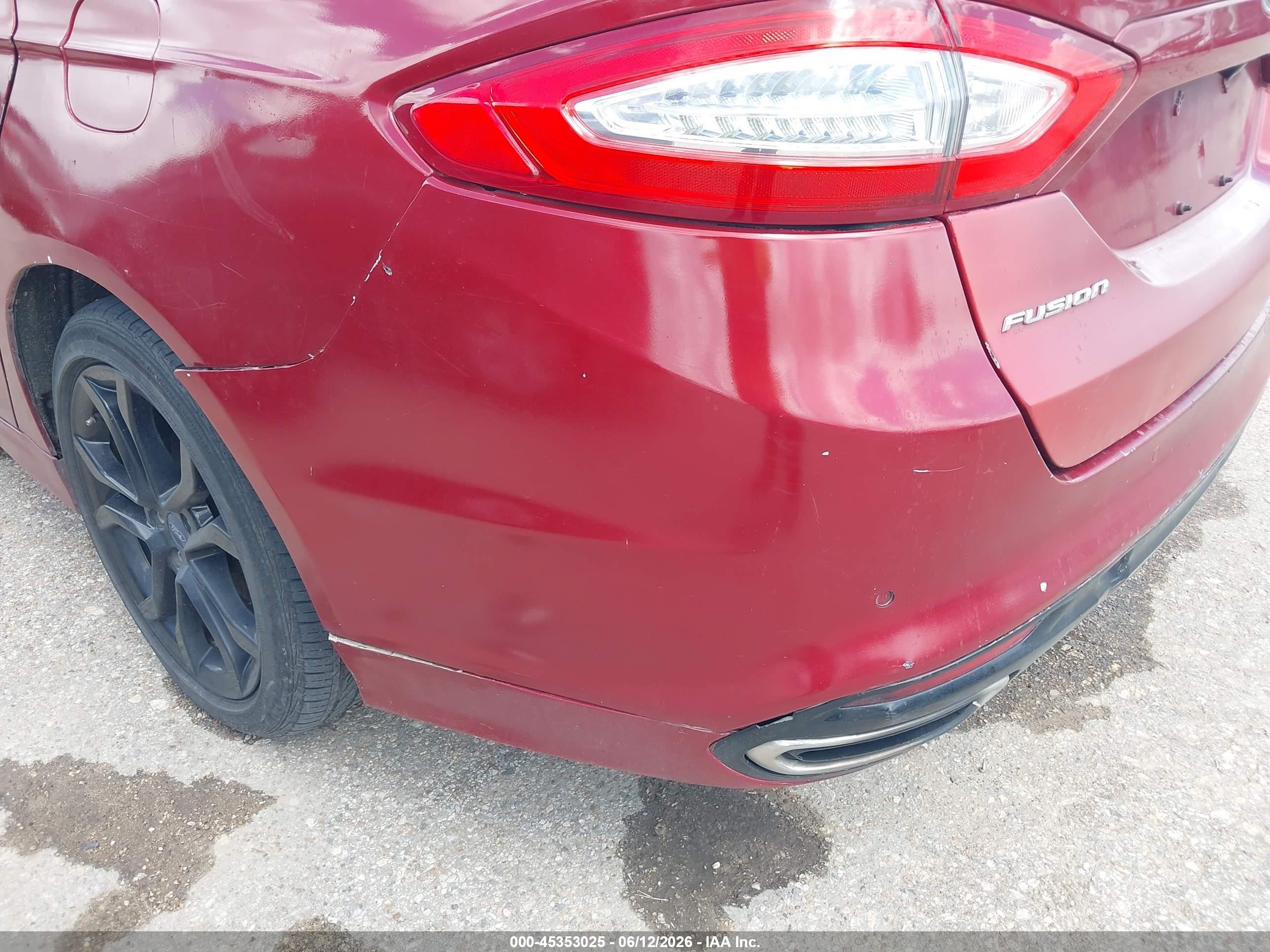 2015 Ford Fusion Se Red vin: 3FA6P0H97FR268289