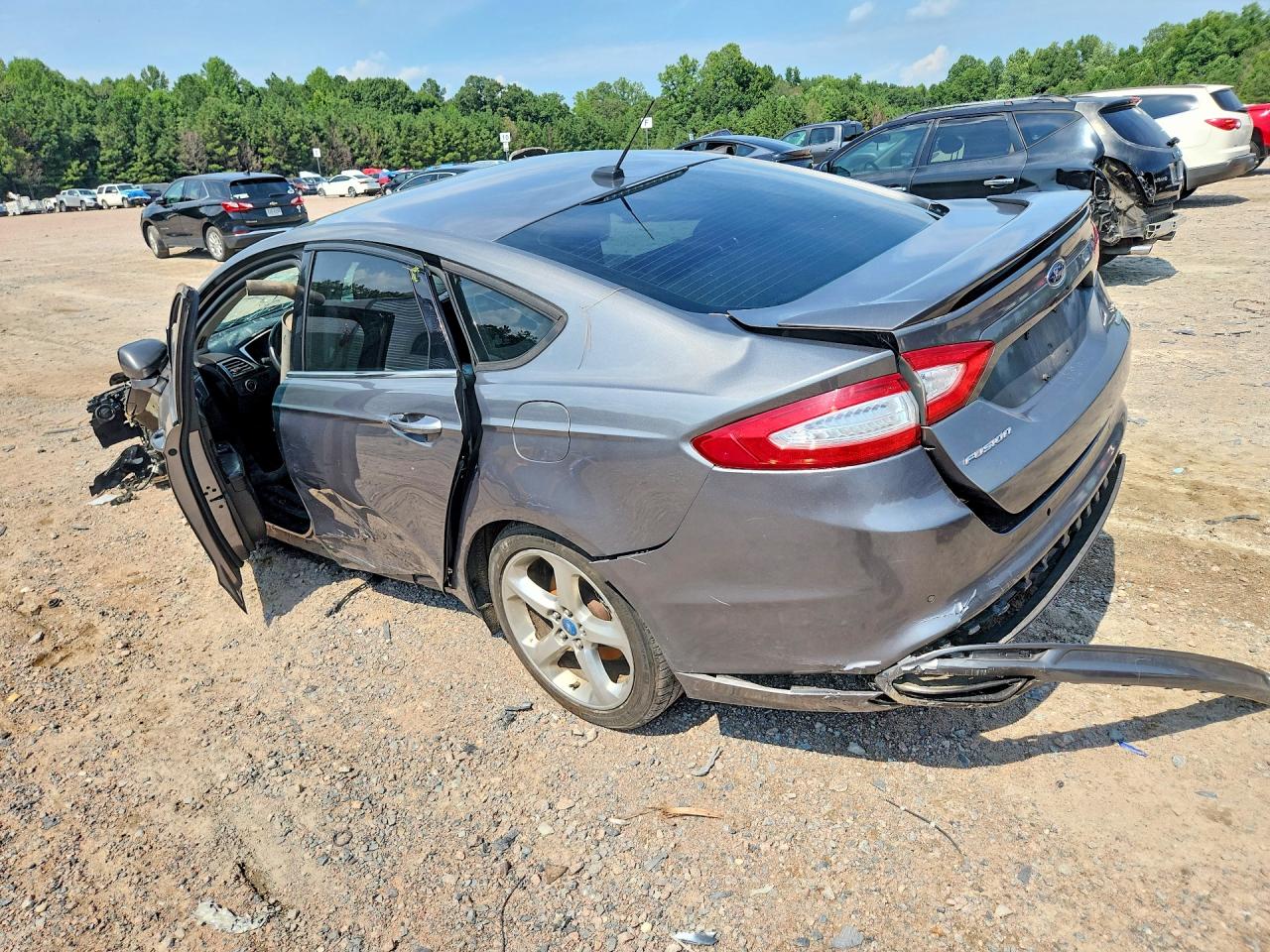 2013 Ford Fusion Se Gray vin: 3FA6P0H98DR255628